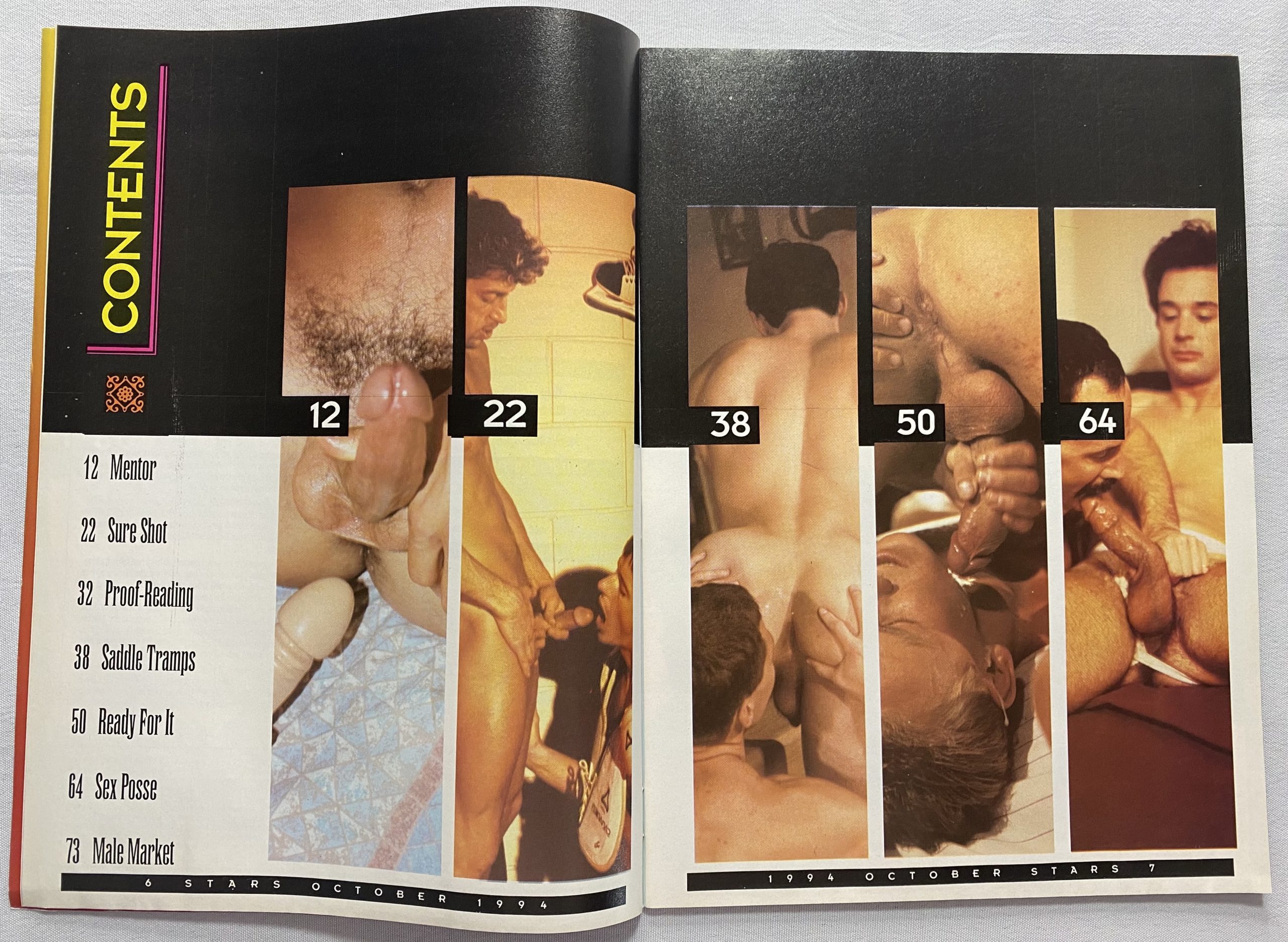 Stars October 1994 Gay Adult Magazine - Image 2