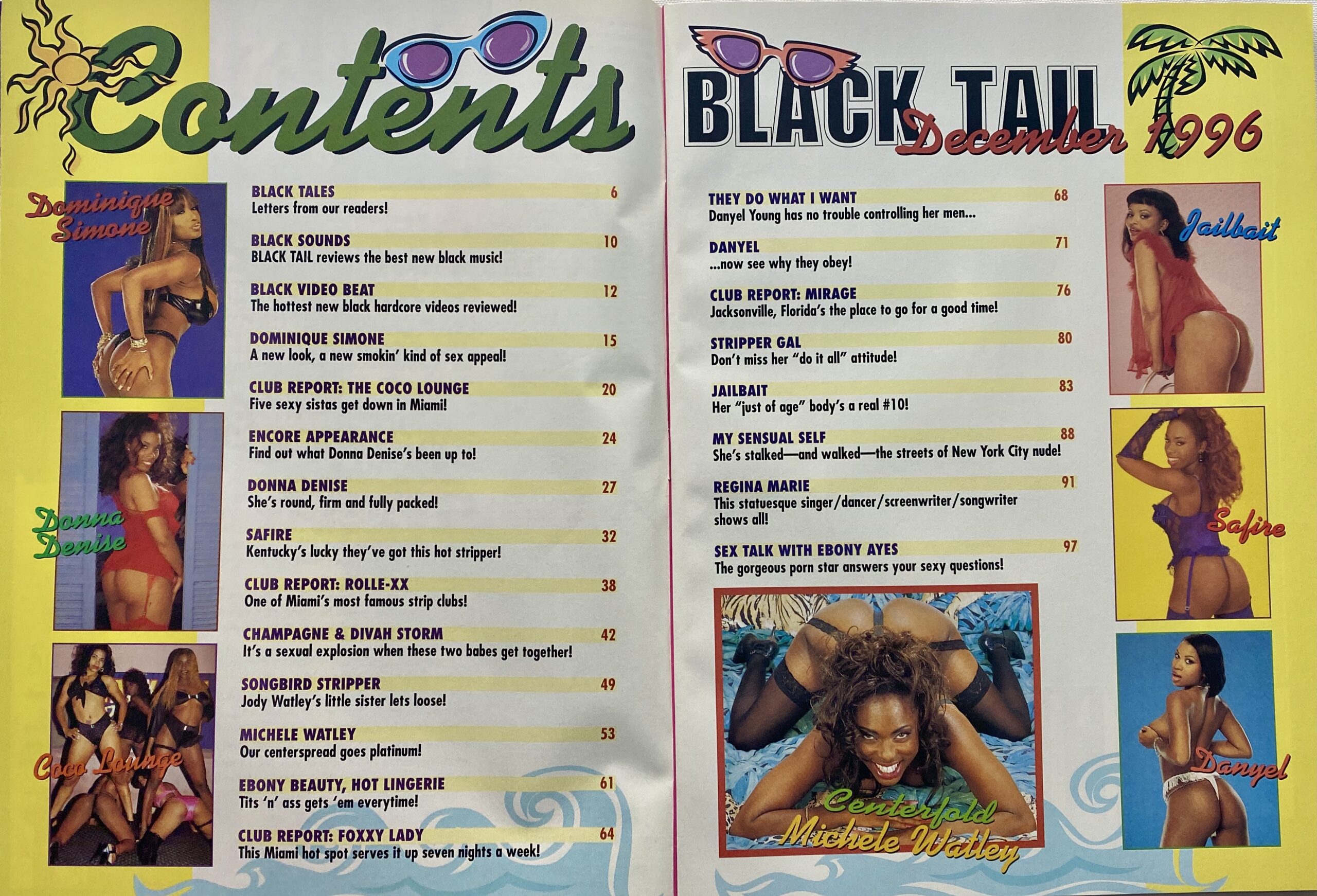 Black Tail December 1996 Adult Ebony Mens Magazine +++ - Image 2