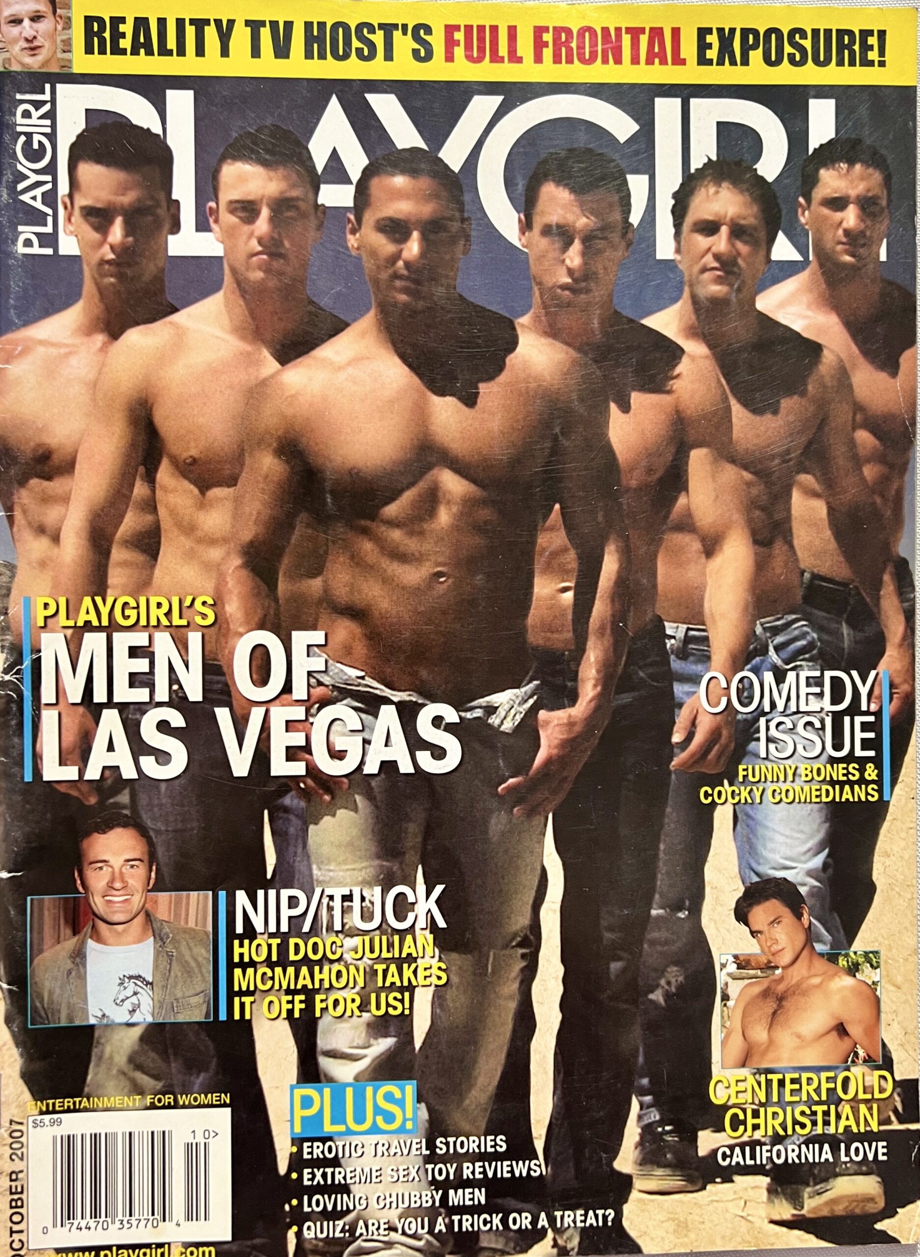 Playgirl October 2007 *Men Of Las Vegas* Adult Magazine