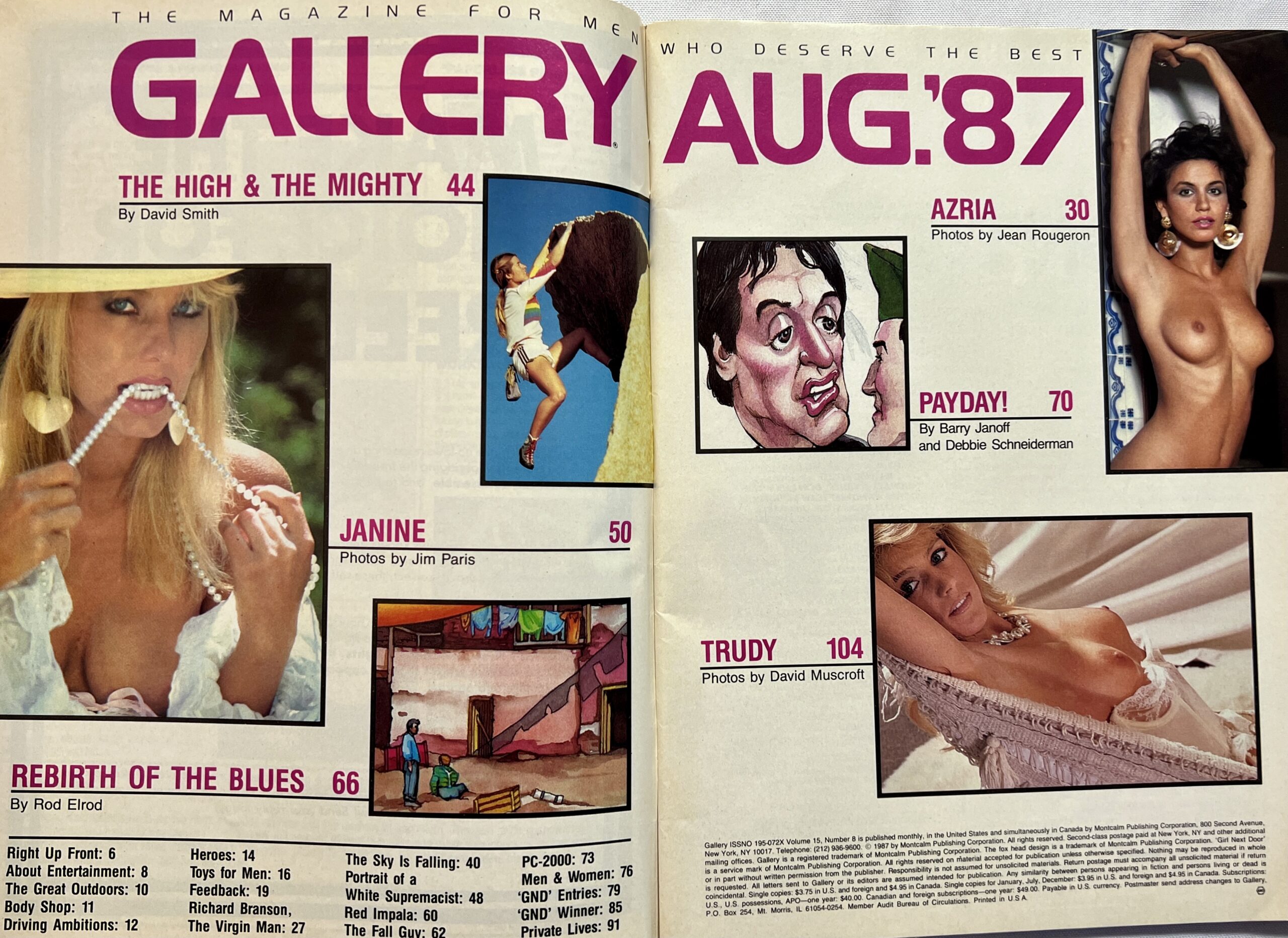 Gallery August 1987 Adult Mens Magazine - Image 2