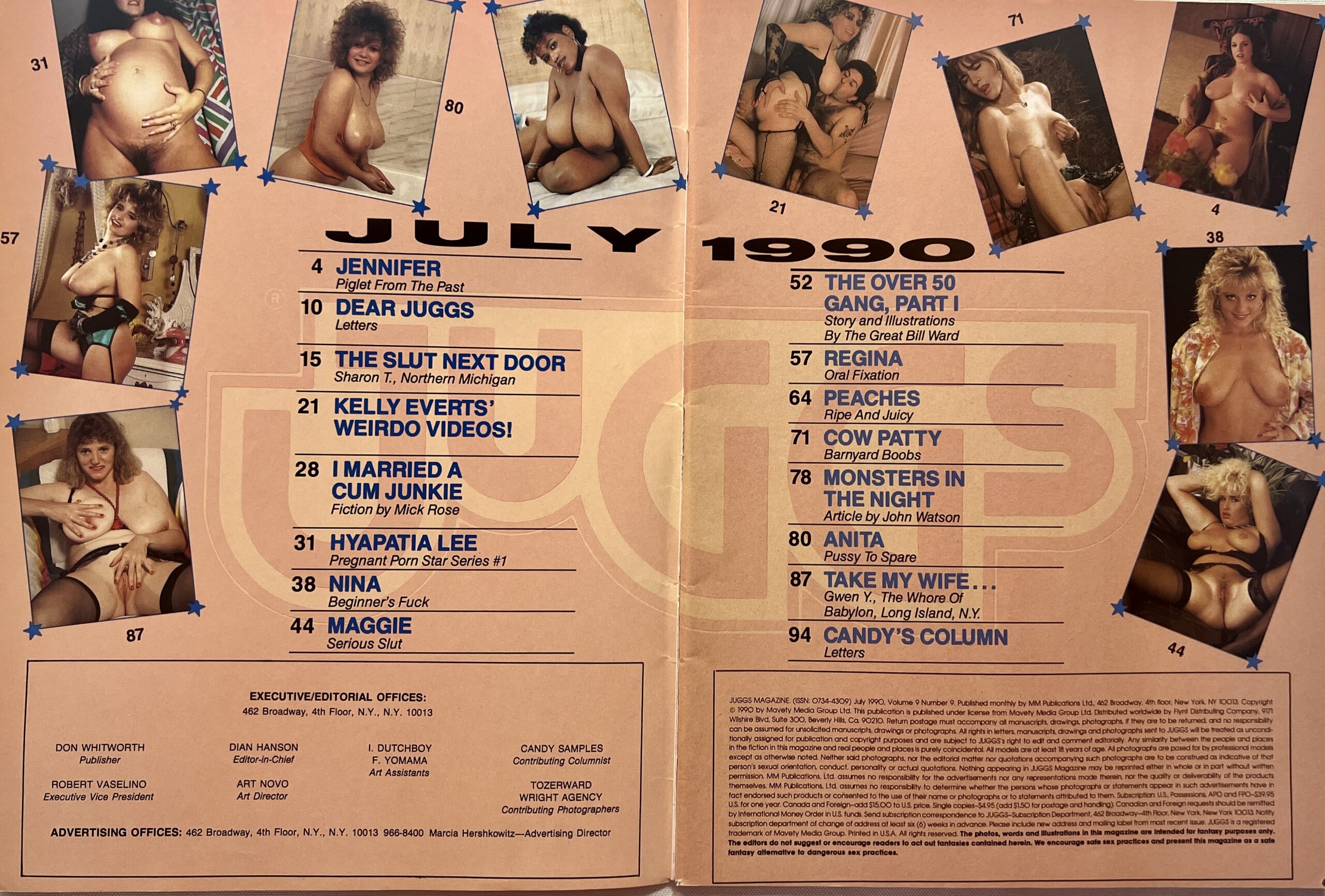 Juggs July 1990 Adult Mens Magazine - Image 2