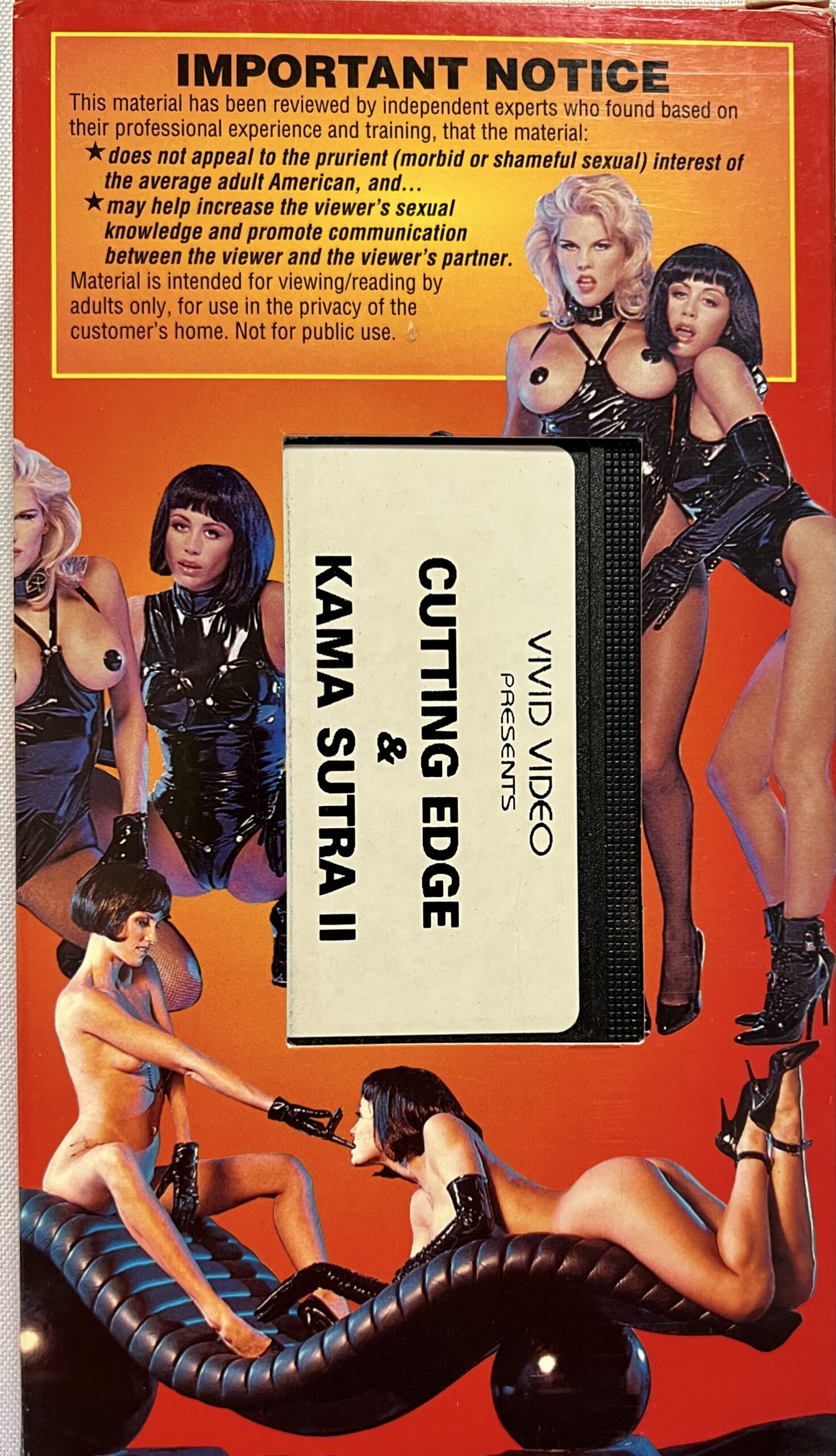 Vivid Video Presents Cutting Edge & Kama Sutra 2 Adult XXX VHS - VM16