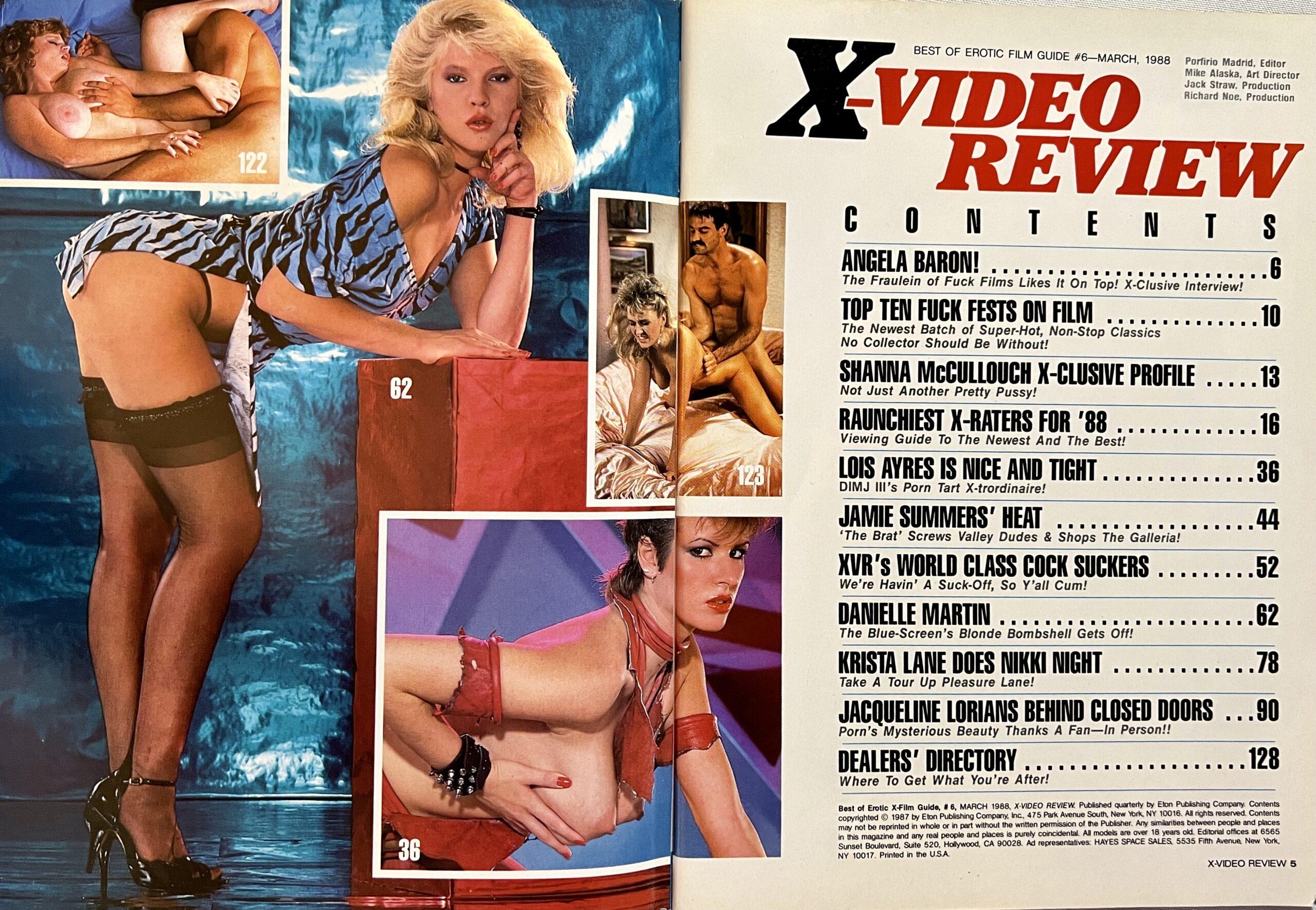 Best Of Erotic Film Guide X-Video Review March 1988 Adult Men's Magazine - Image 2