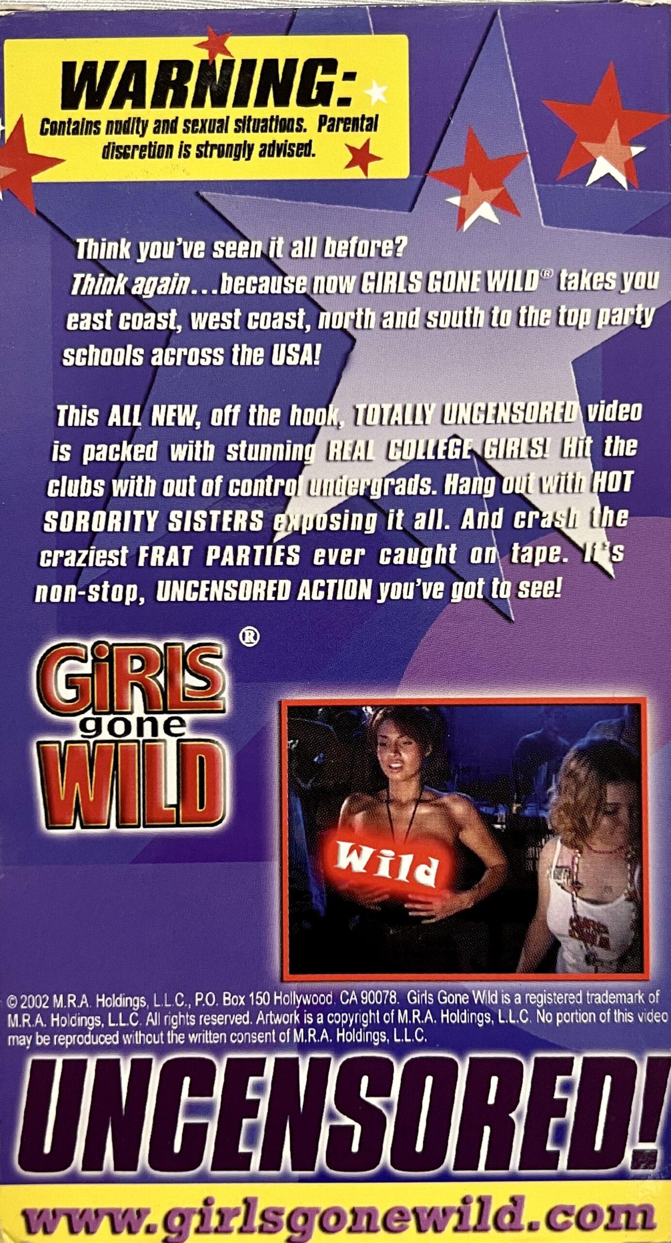 Girls Gone Wild Craziest Frat Parties 2002 Adult XXX VHS - Image 2