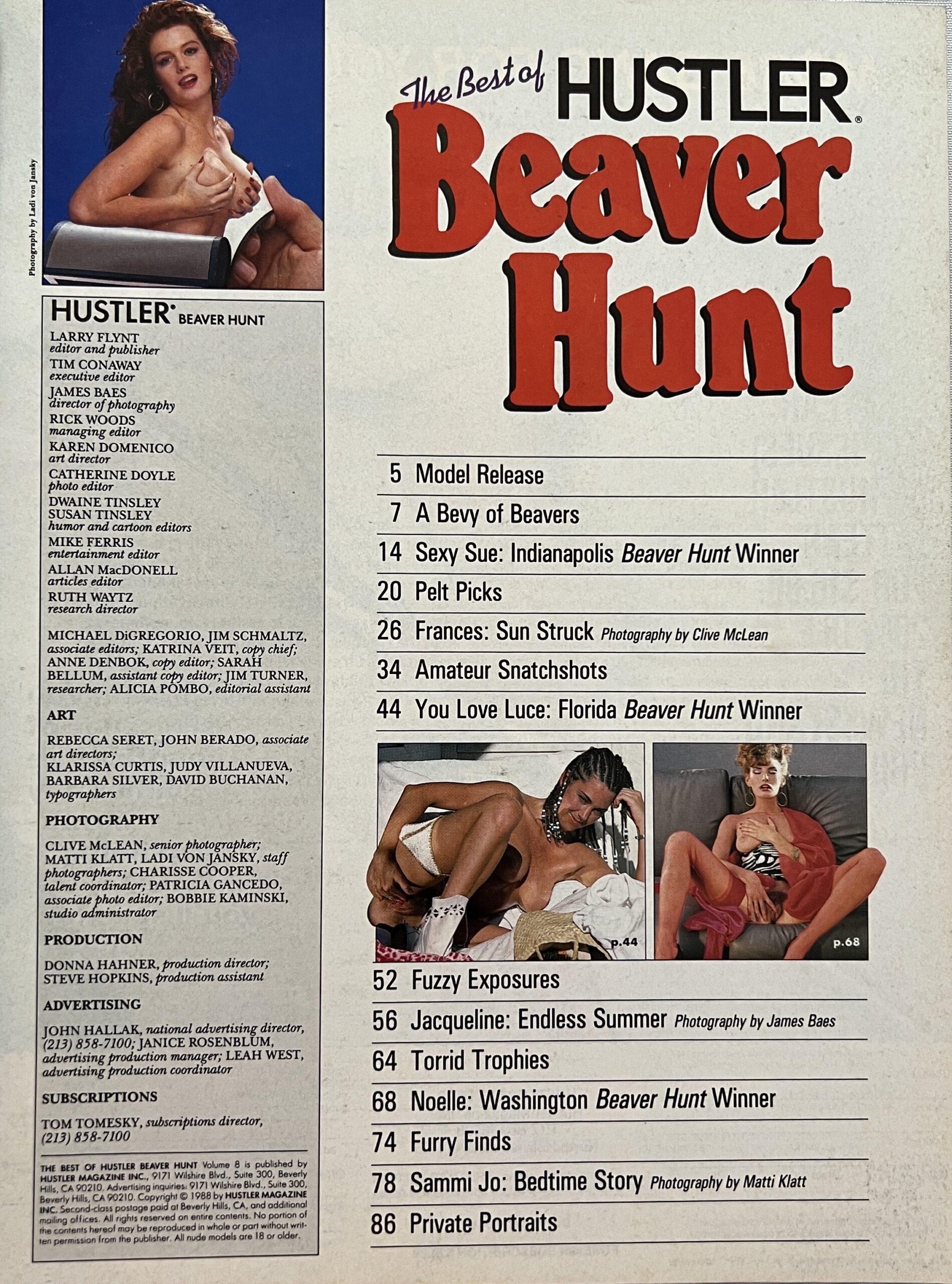 The Best Of Beaver Hunt 1988 Adult Men's Magazine - Image 2