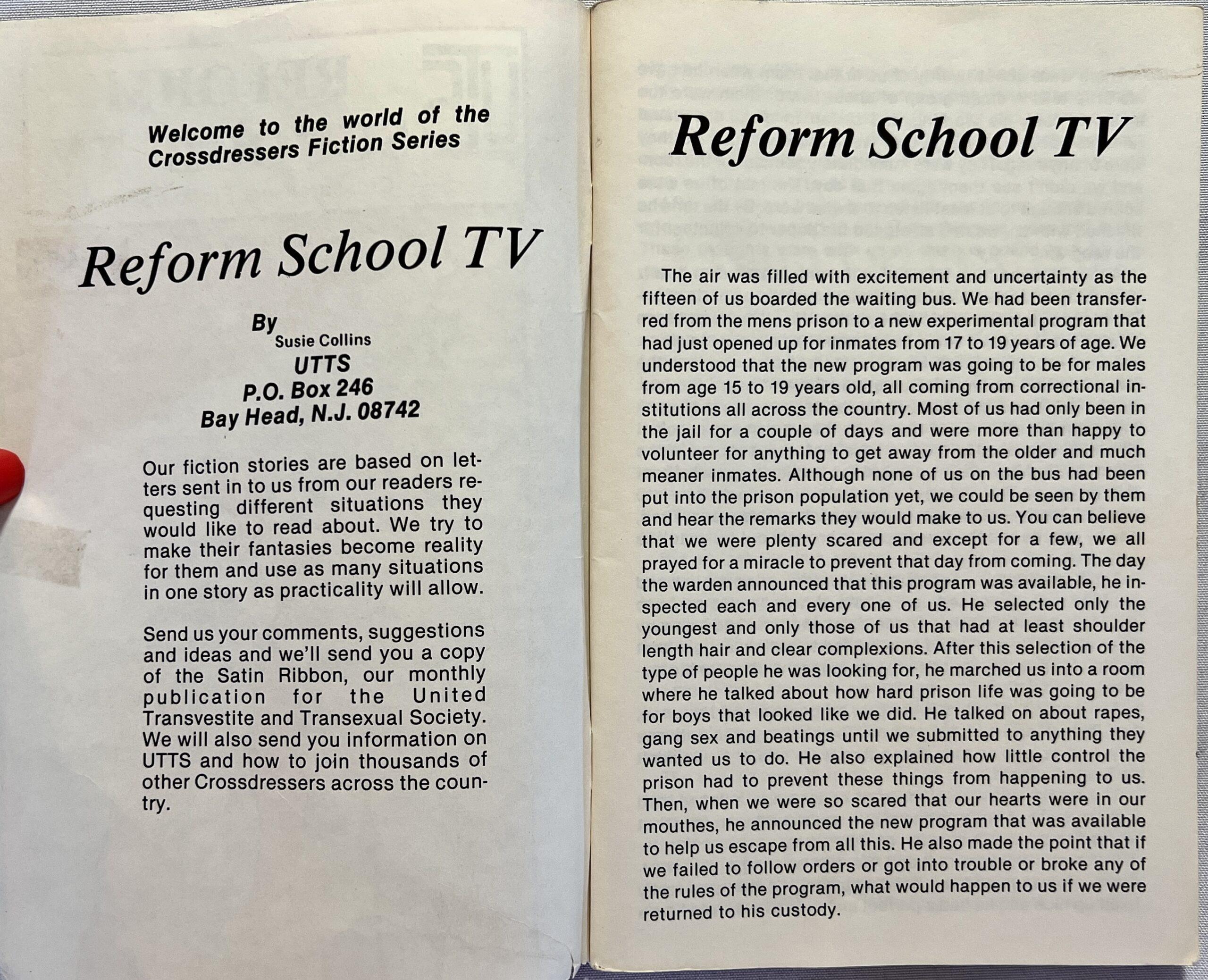 Reform School TV No. 1 Adult Drag Queens Booklet - Image 2