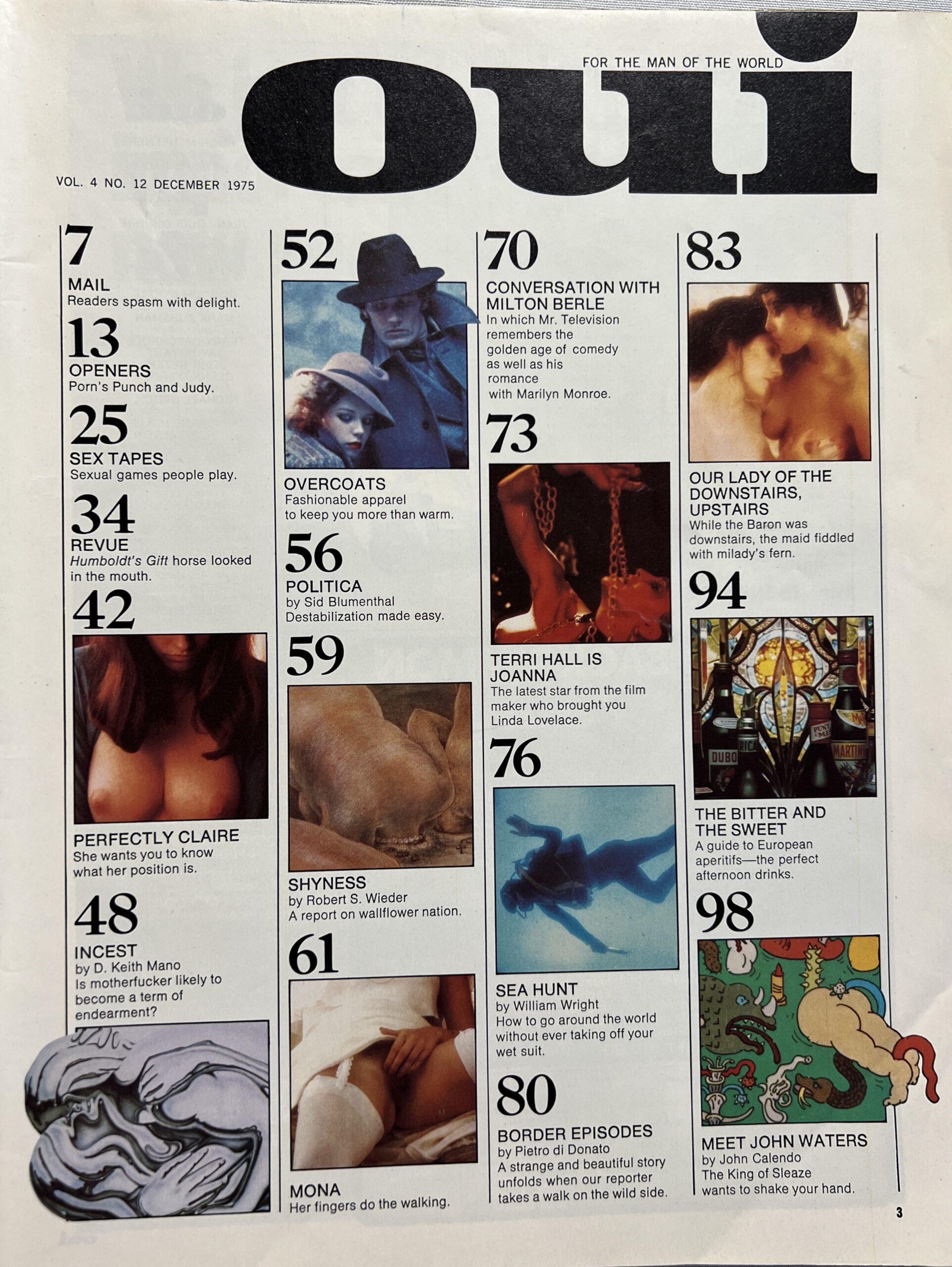 Oui December 1975 Adult Men's Magazine - Image 2