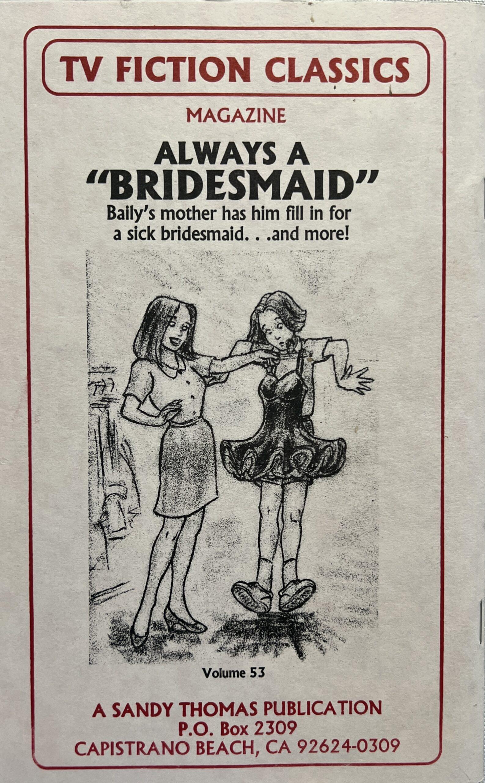 TV Fiction Classics "Always A Bridesmaid" Vol. 53 1997 Adult Transgender Drag Queen Booklet - Image 3