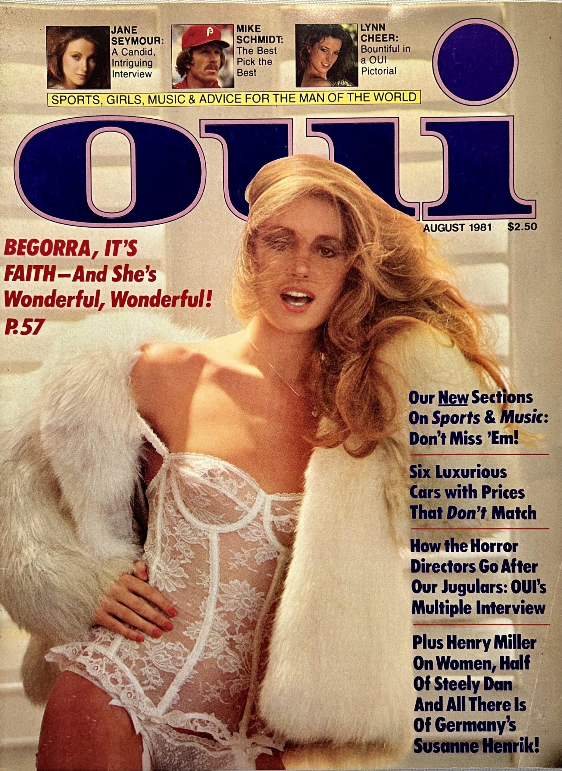 Oui August 1981 Adult Men's Magazine