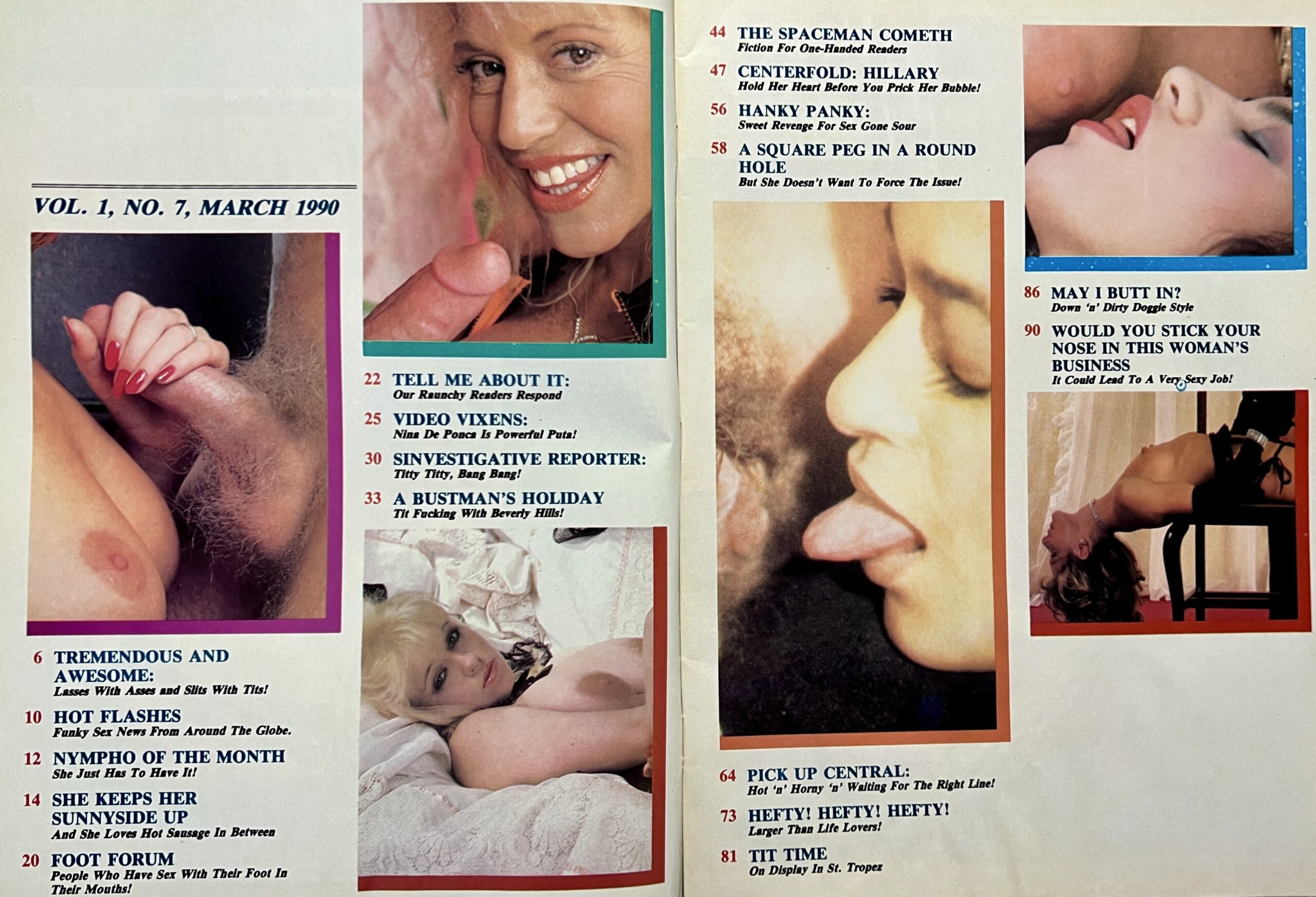 Score March 1990 Adult Magazine - Image 2