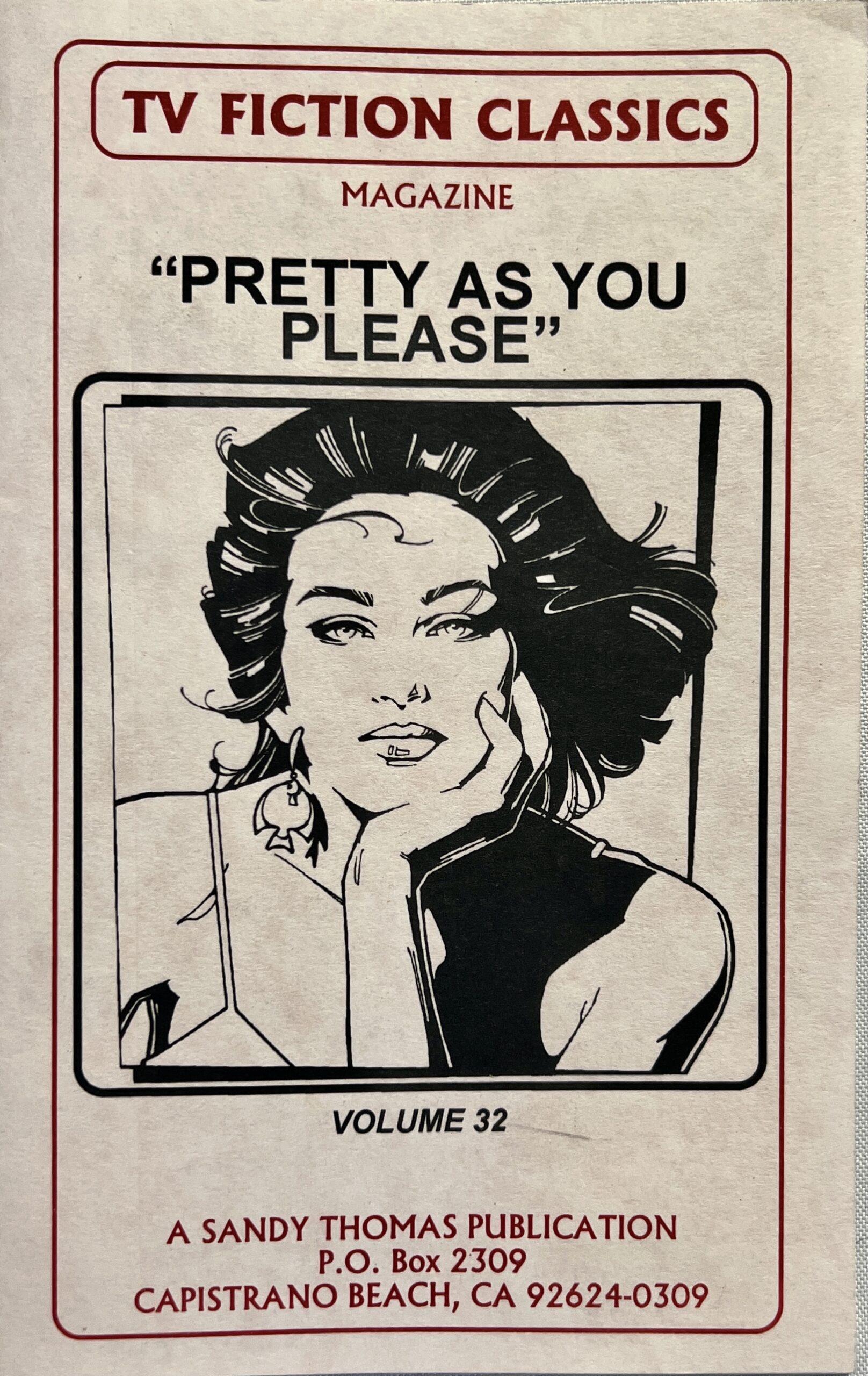TV Fiction Classics Magazine "Pretty As You Please" Vol. 32 1994 Adult Drag Queen / She-Male booklet