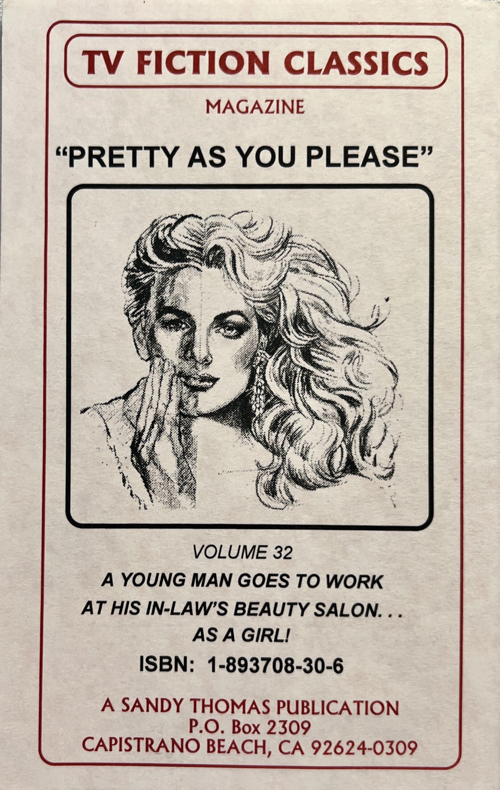 TV Fiction Classics Magazine "Pretty As You Please" Vol. 32 1994 Adult Drag Queen / She-Male booklet - Image 3