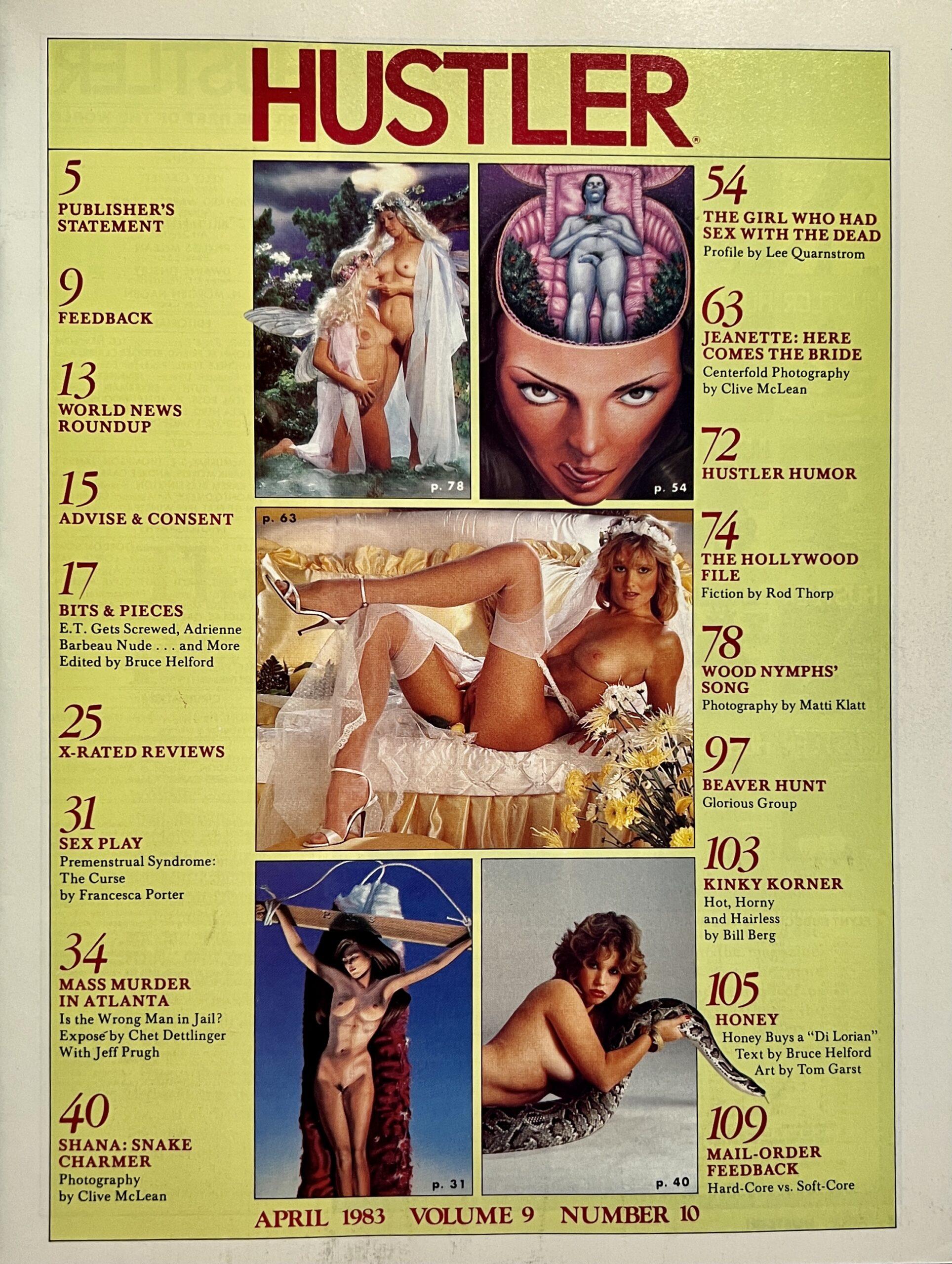 Hustler April 1983 *Covergirl & Centerfold Jeanette* - VM16