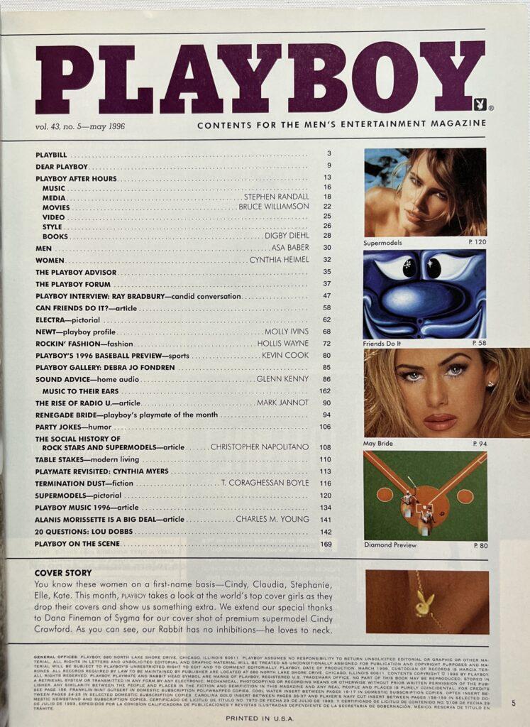 Playboy May 1996 *CG Cindy Crawford* - VM16