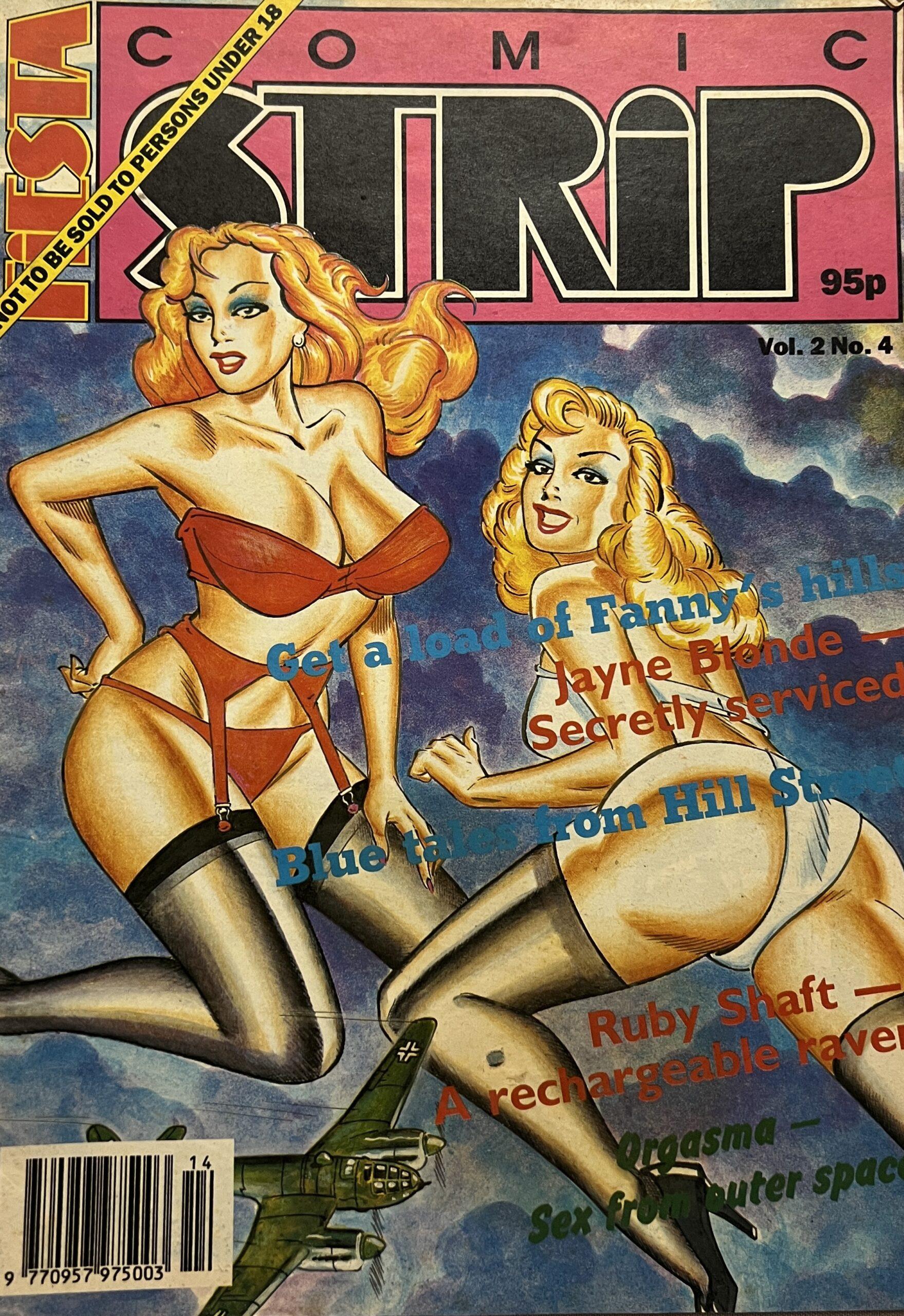 Fiesta Comic Strip Adult Magazine Jayne Blonde 2/4 1990 Adult Comic Book -  VM16