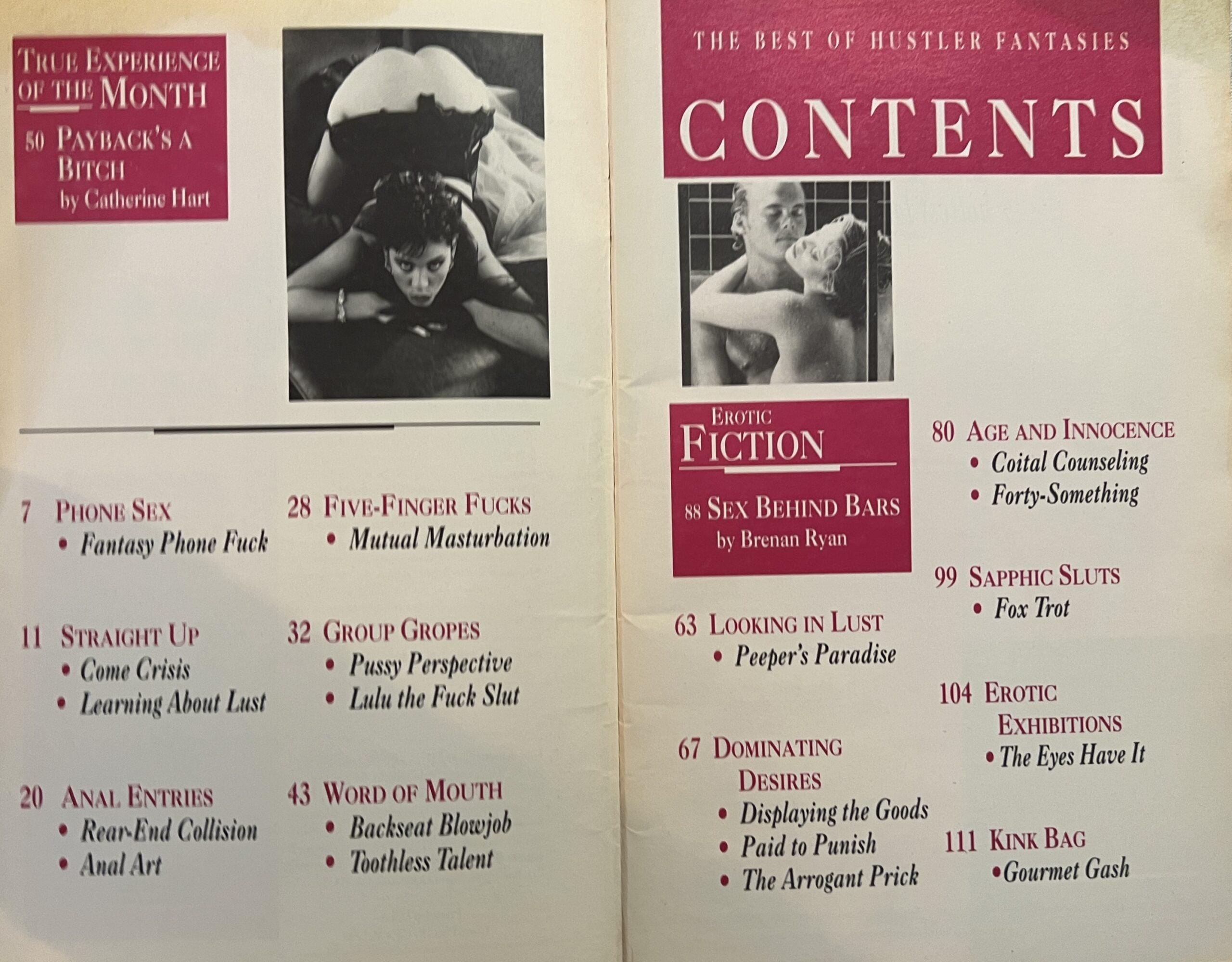 The Best of Hustler Fantasies January 1991 Adult Digest Letters Booklet - Image 2