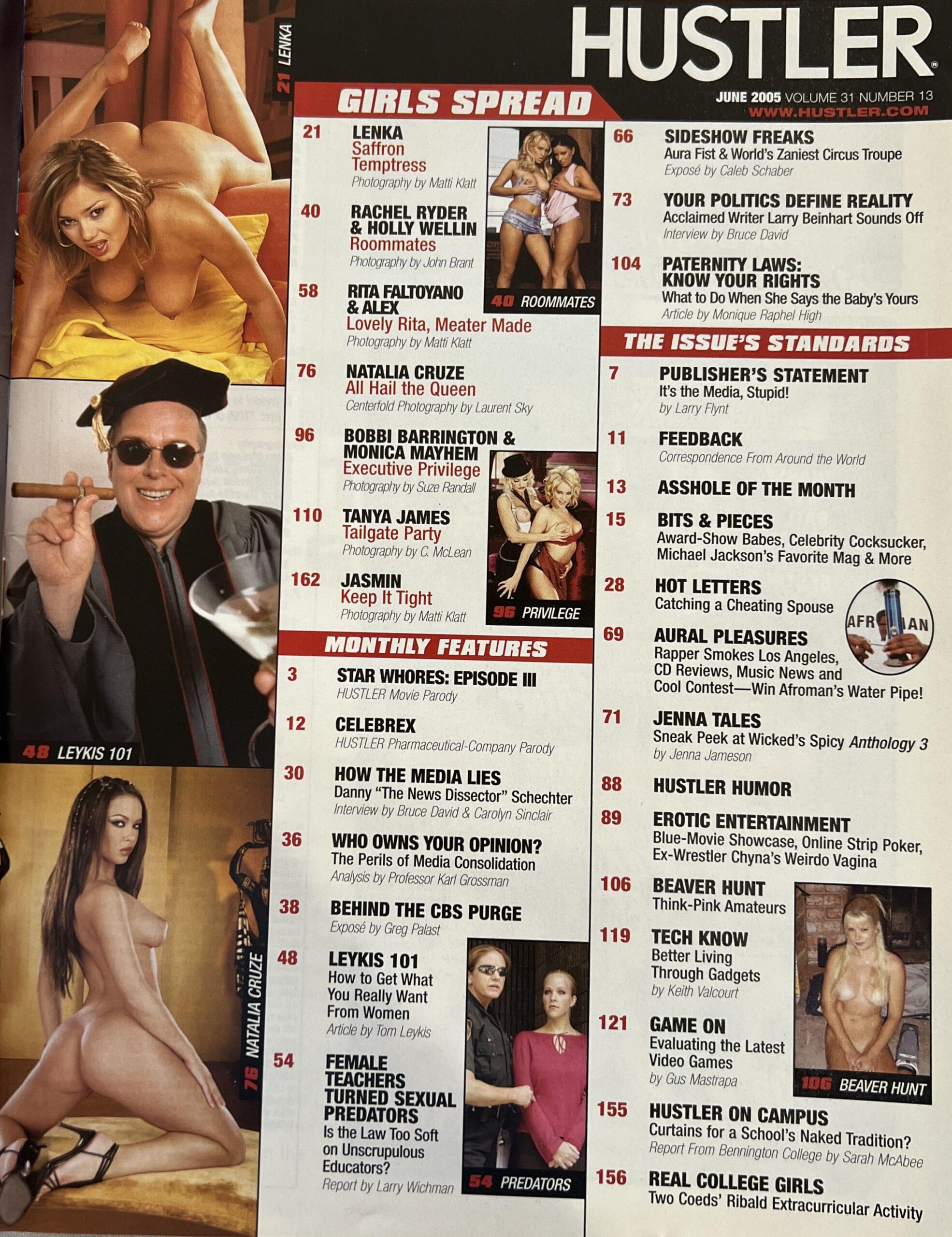 Hustler June 2005 *Jenna Jameson & Natalia Cruze* - Image 2
