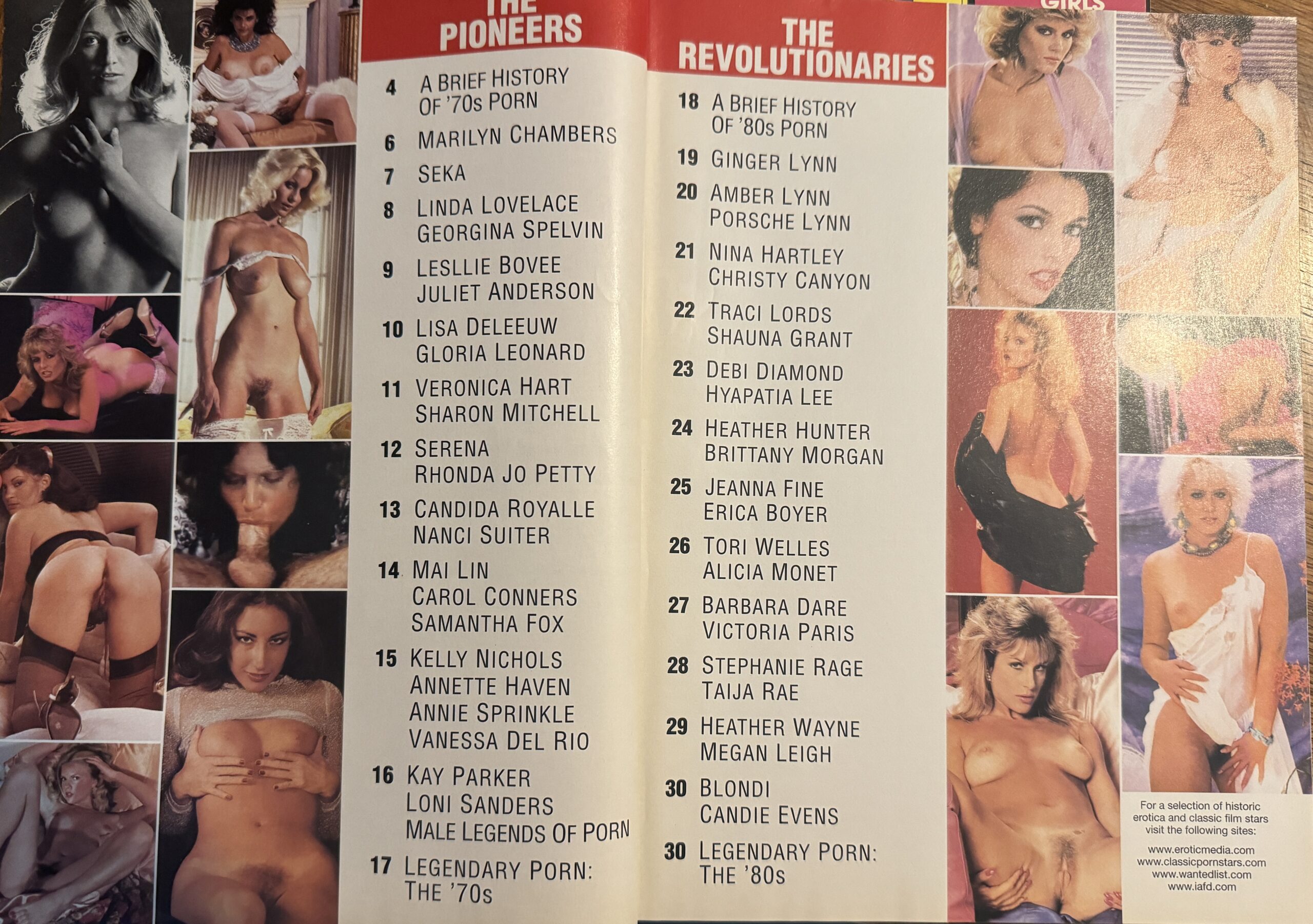 Cheri Legends of Porn Supplement Sex Stars of the 70S & 80S *Marilyn  Chambers, Linda Lovelace, Nina Hartley, & MANY MORE* - VM16