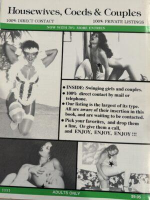 Housewives, Coeds, & Couples 1990  Adult Personals, Swingers, & Contacts Magazine