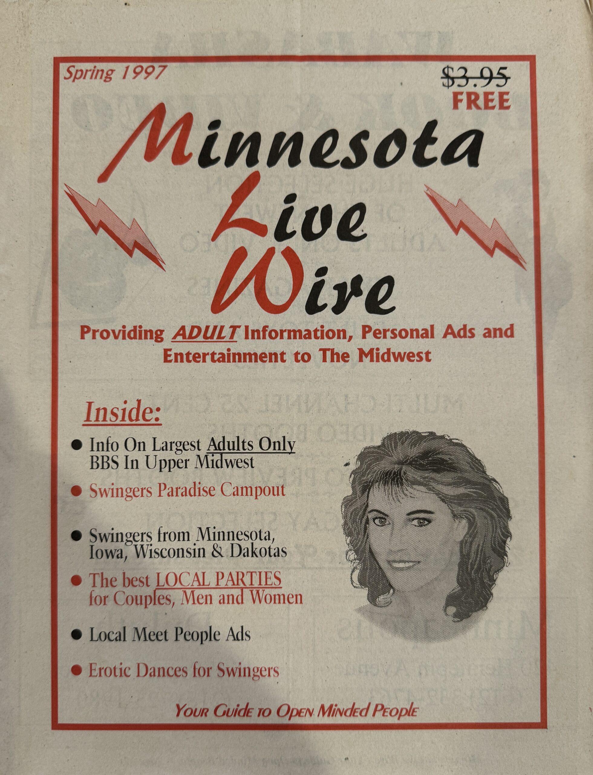 Minnesota Live Wire #10 Spring 1997 Adult Personals, Swingers, & Contacts Magazine