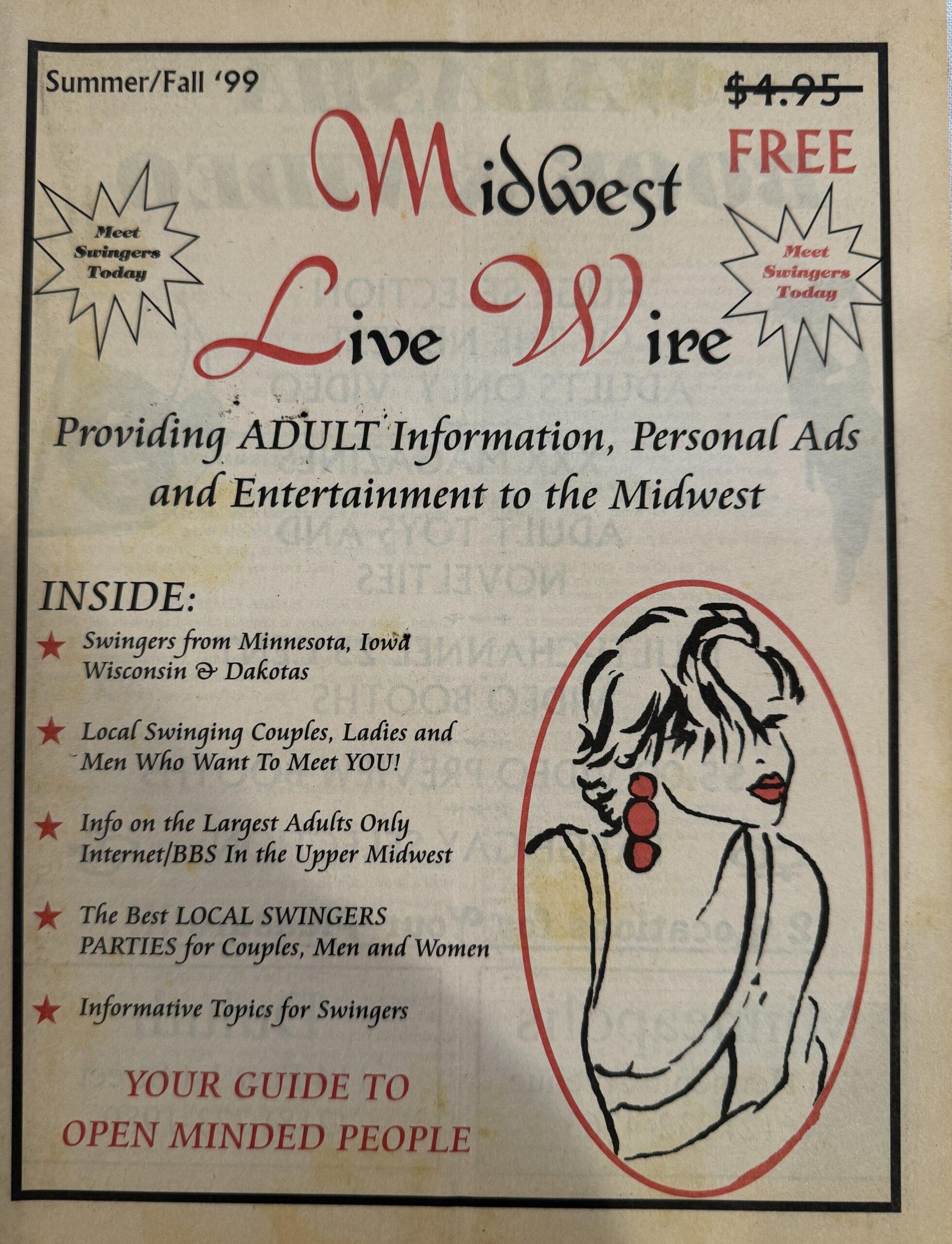 Midwest Live Wire #14 Summer/Fall 1999 Adult Personals, Swingers, & Contacts Magazine