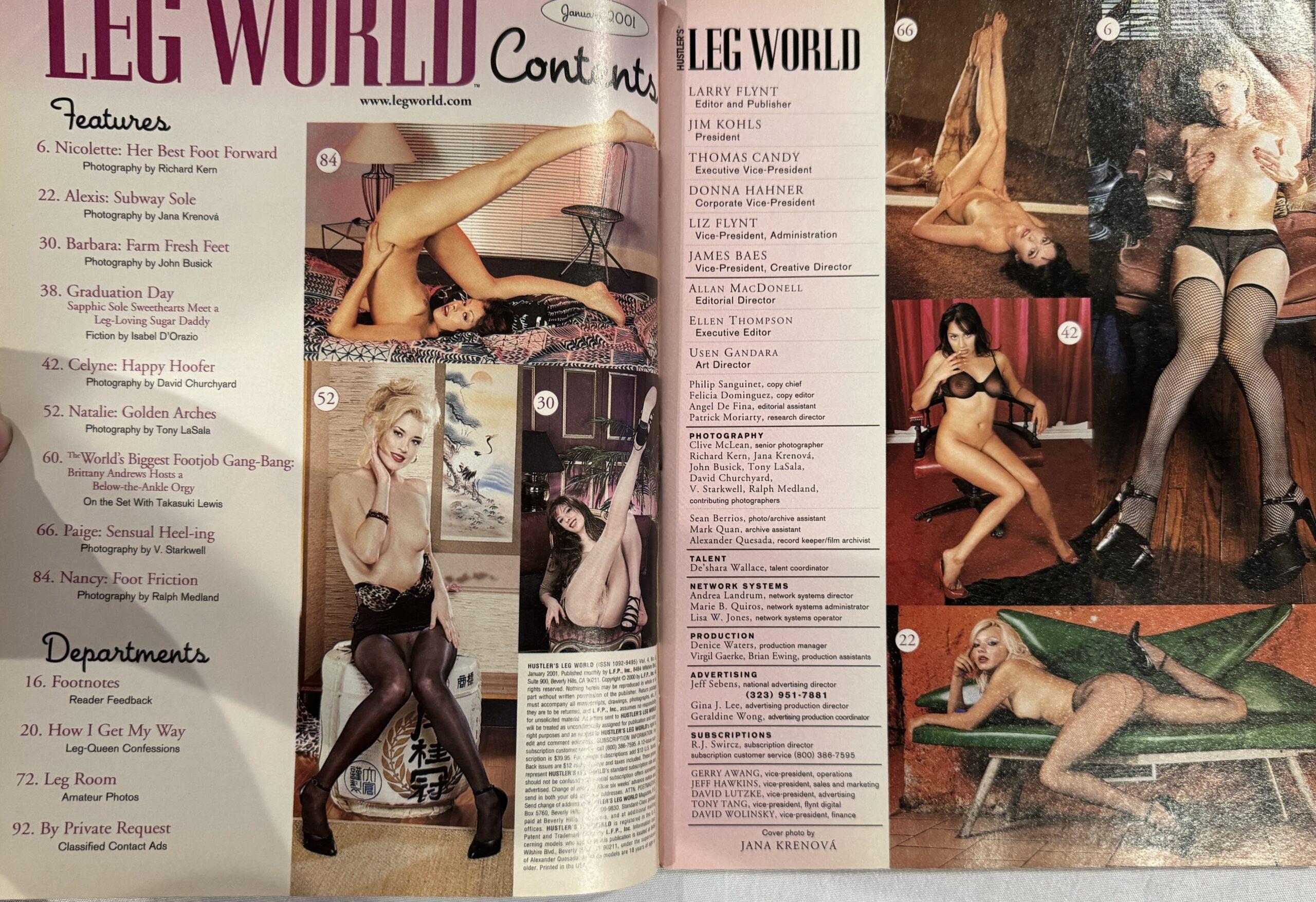 Leg World January 2001 *Brittany Andrews* - Image 2