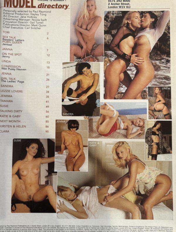 Model Directory Just Girls 18/1 2000 UK Magazine *4 Huge Posters, Never Removed* -FREE 36 Page Porn Star Mag- ****RARE**** - Image 2