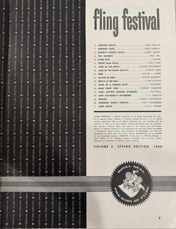Fling Festival #3 Spring 1960 *CG & CF Shirley Quimbley & Paula Page* - Image 2