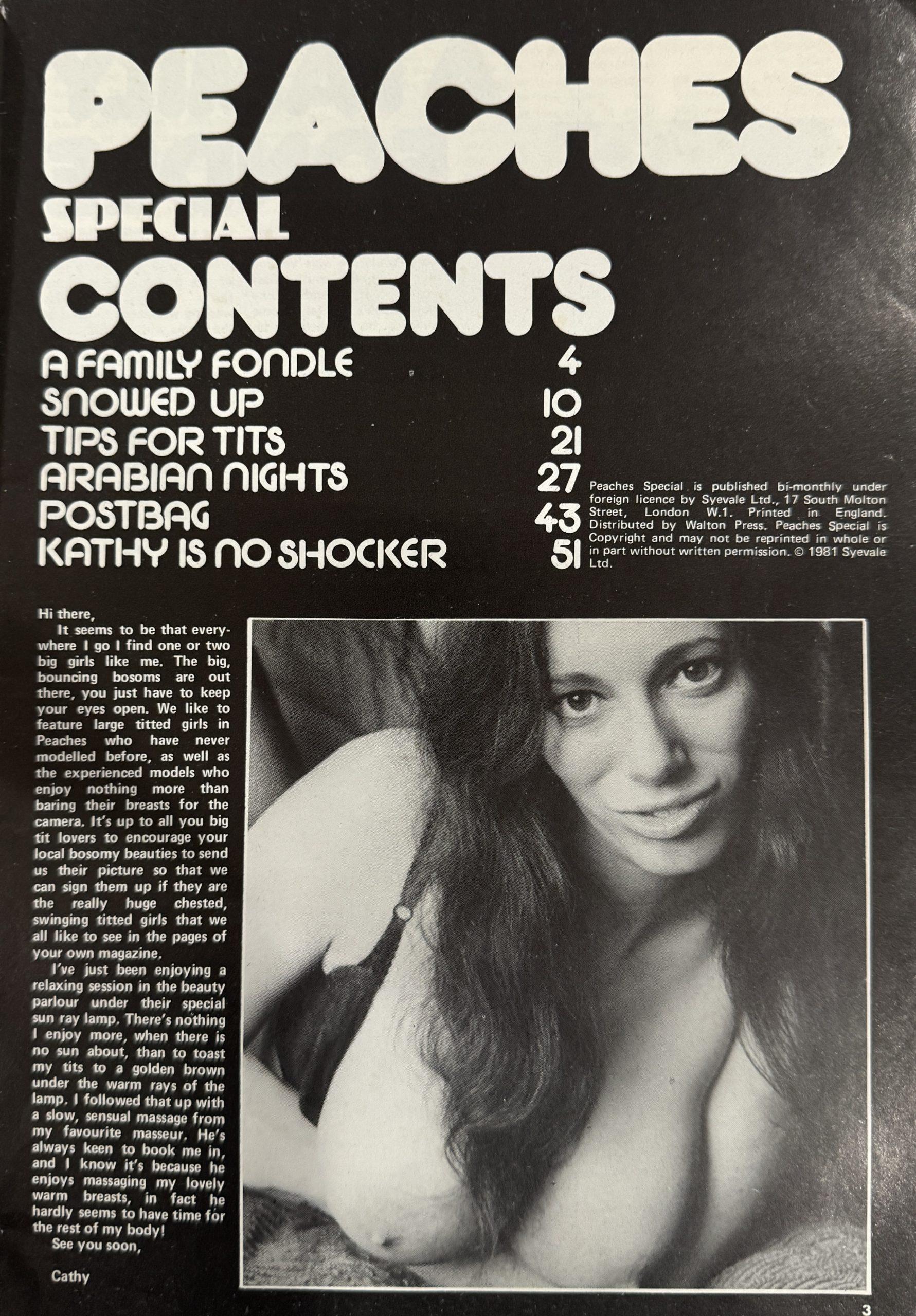 Peaches Big Boobs Special #32 1981 UK Magazine - Image 2