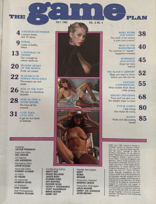 game July 1982 *Christie Brinkley, Cheryl Tiegs, Morgan Fairchild* - Image 2