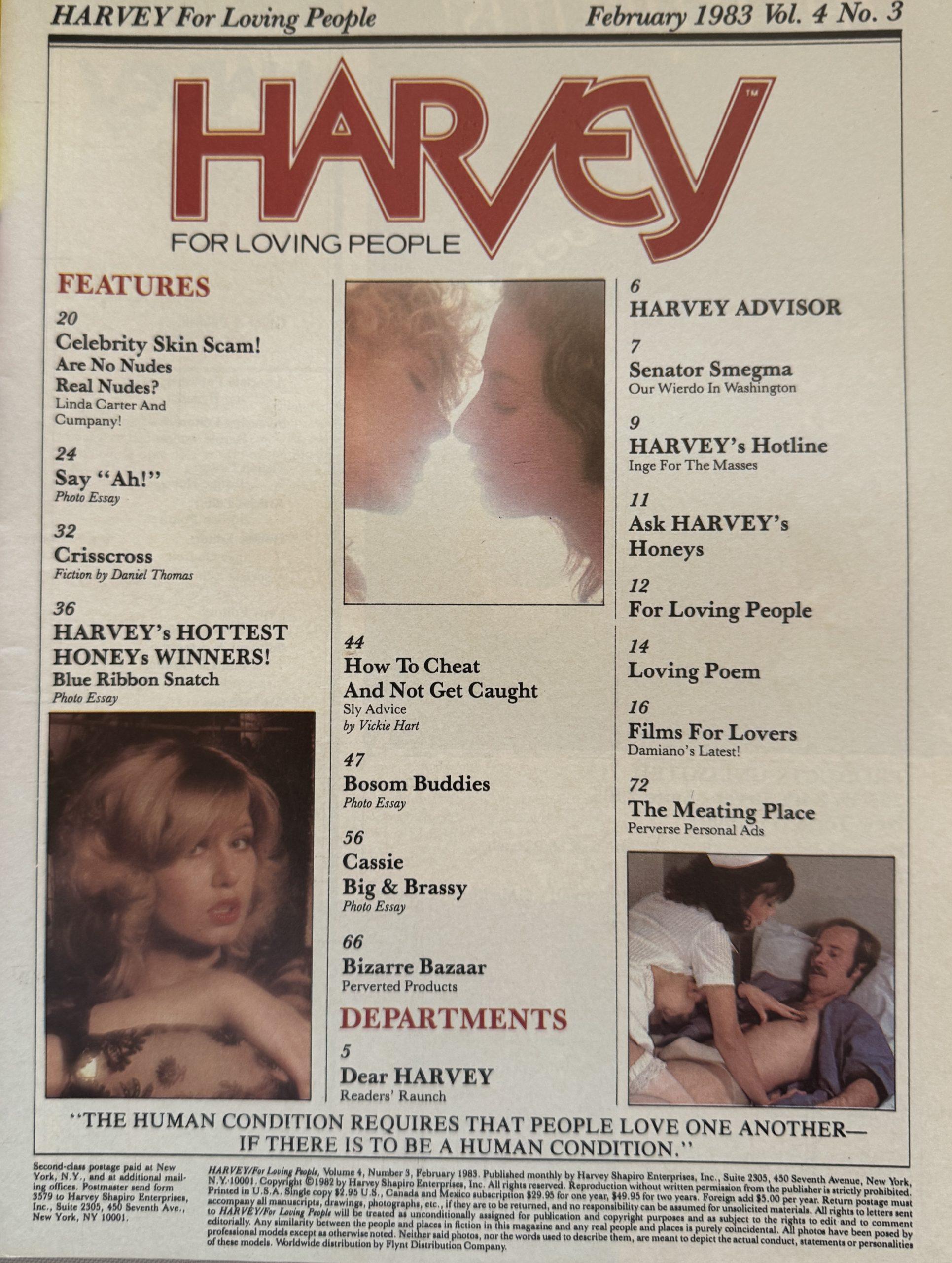 Harvey February 1983 *Linda Carter & Seka* - Image 2