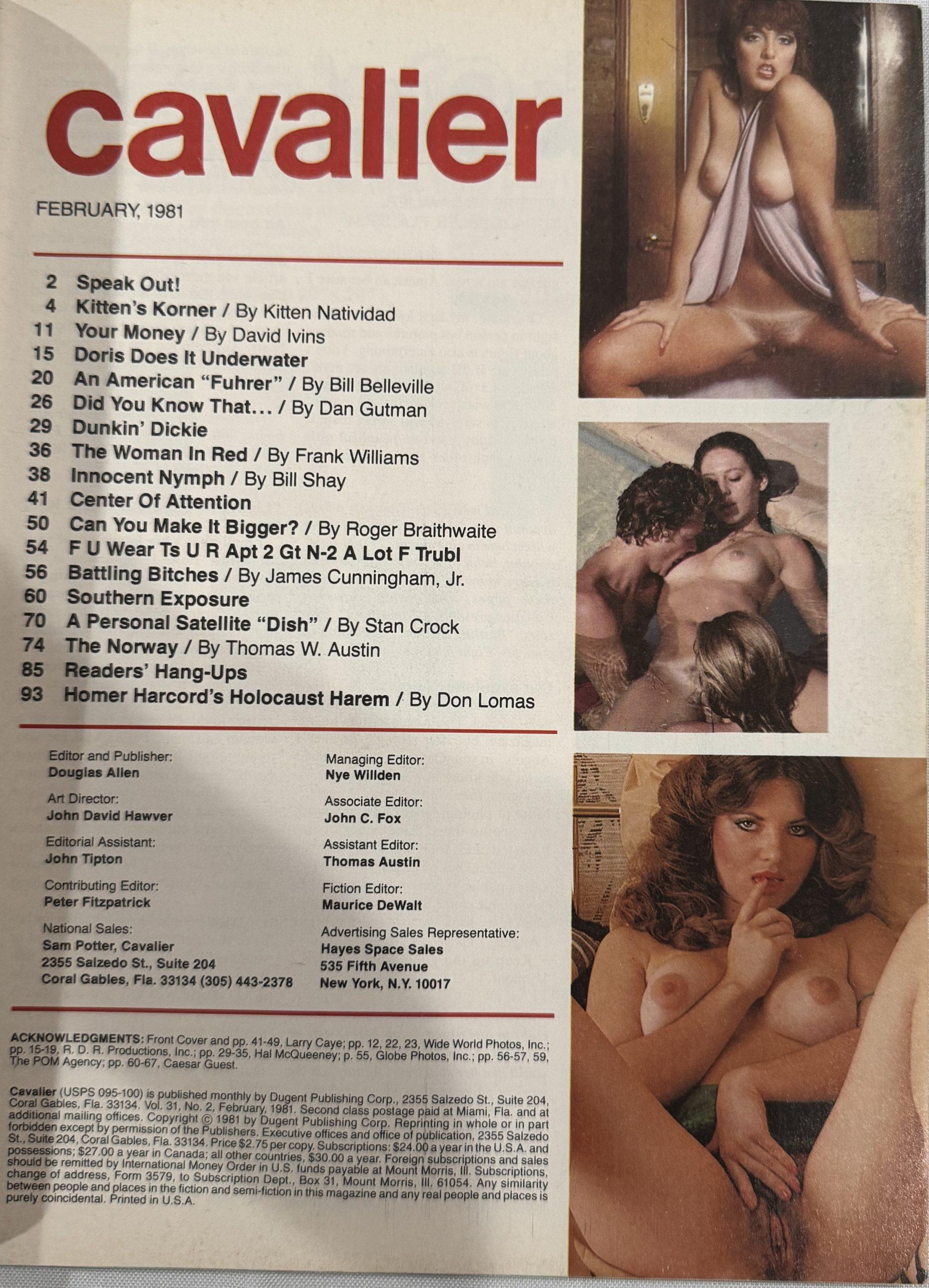 Cavalier February 1981 *Kitten Natividad* - Image 2