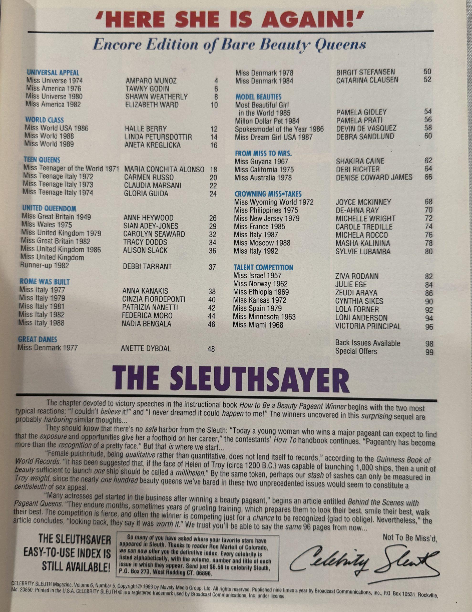 Celebrity Sleuth 6/5 1993 - Image 2