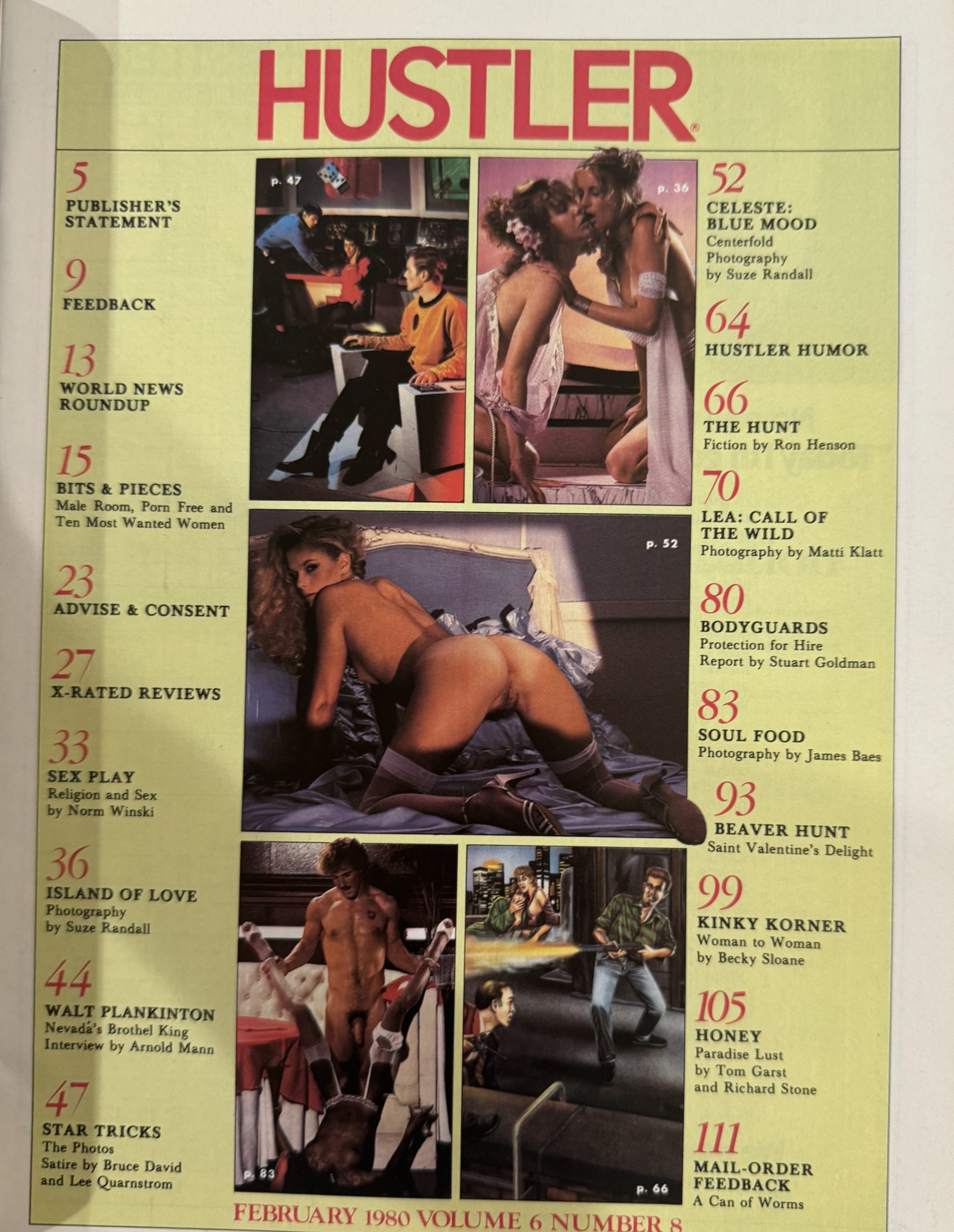 Hustler February 1980 Happy Valentine's Day Issue - Image 2