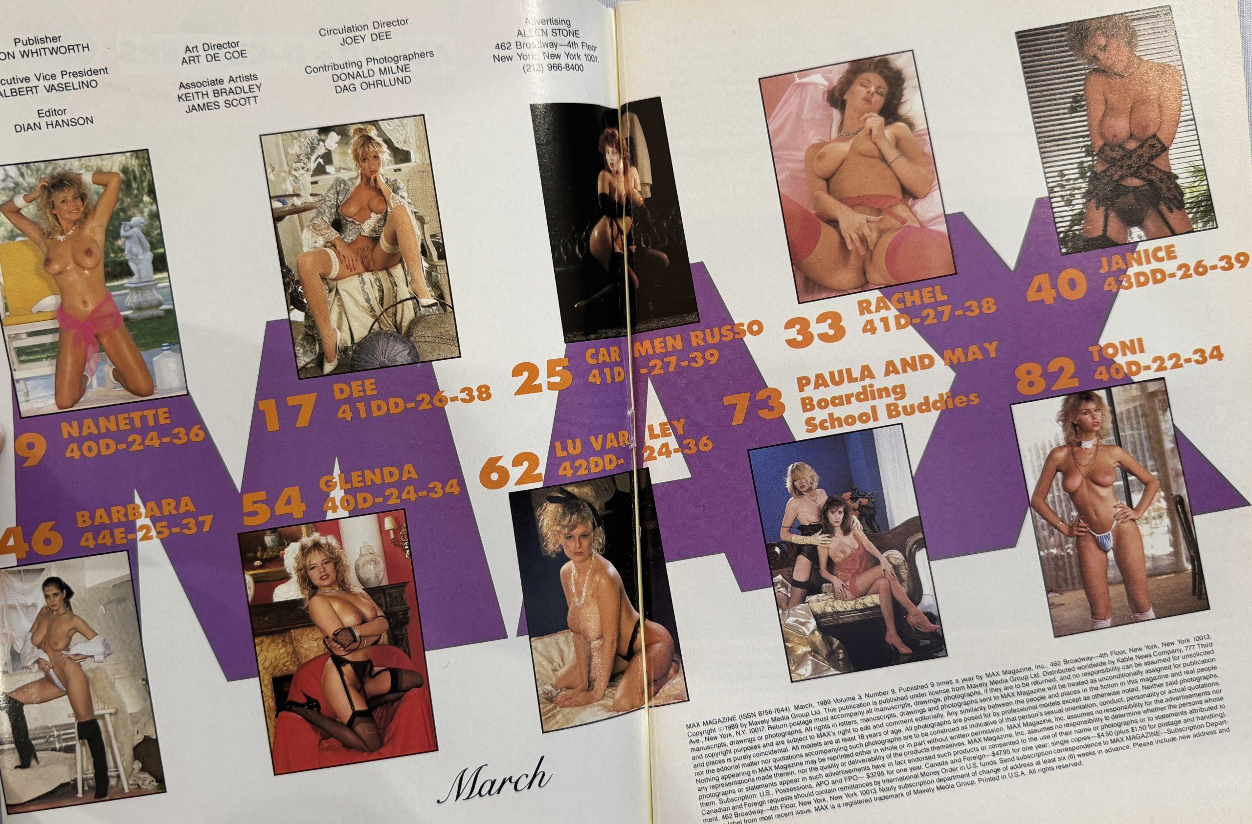 Max March 1989 *CG Lu Varley & Carmen Russo* - Image 2