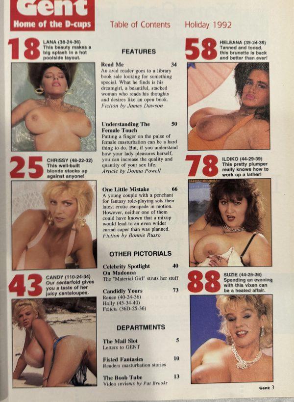 Gent Holiday 1992 *CG & CF Candy Cantaloupes, Madonna, & Chrissy Paris* - Image 2