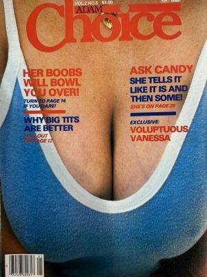 Adam Choice 2/5 December 1981 *Candy Samples* -Bigger Tits Are Better-