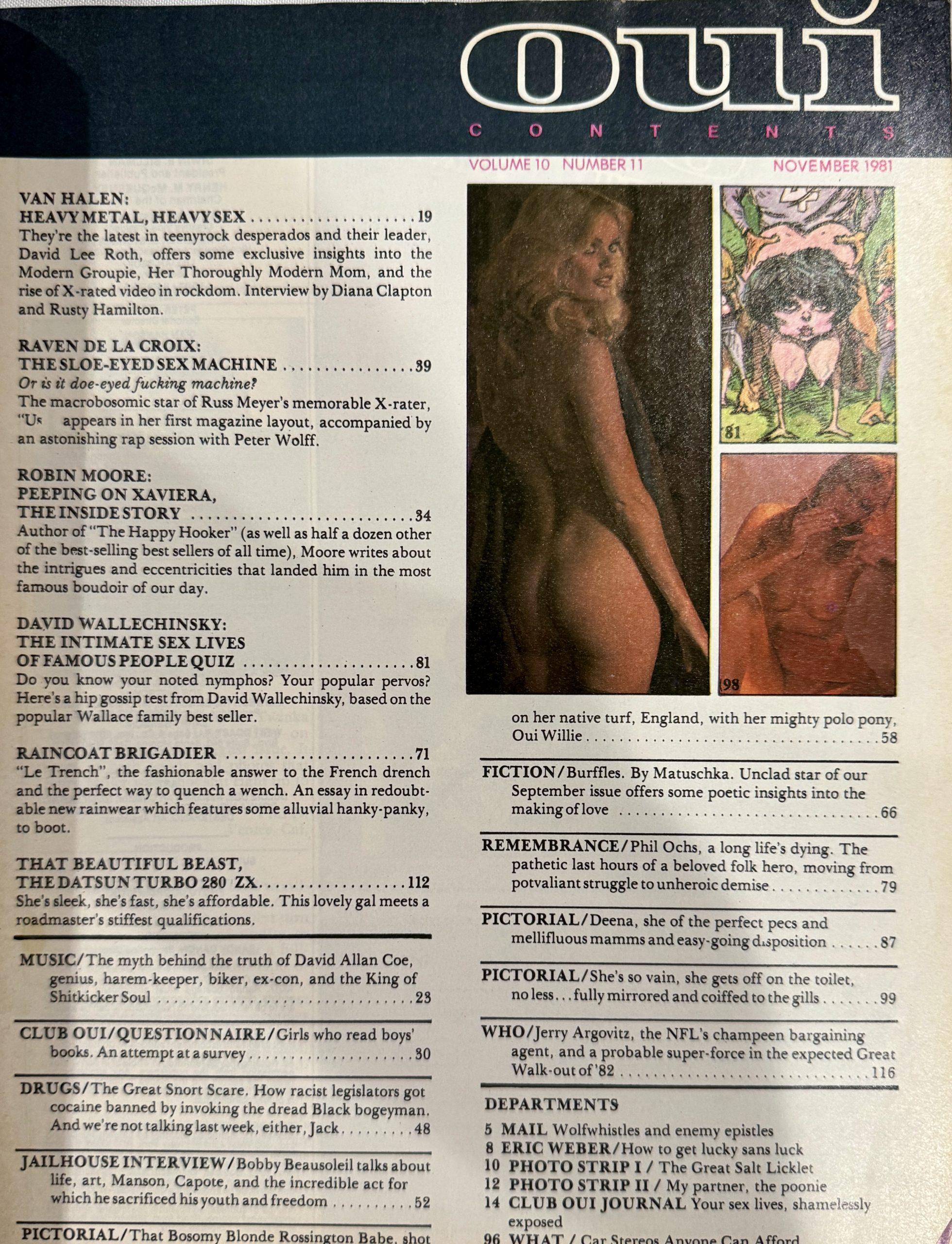 Oui November 1981 - Image 2