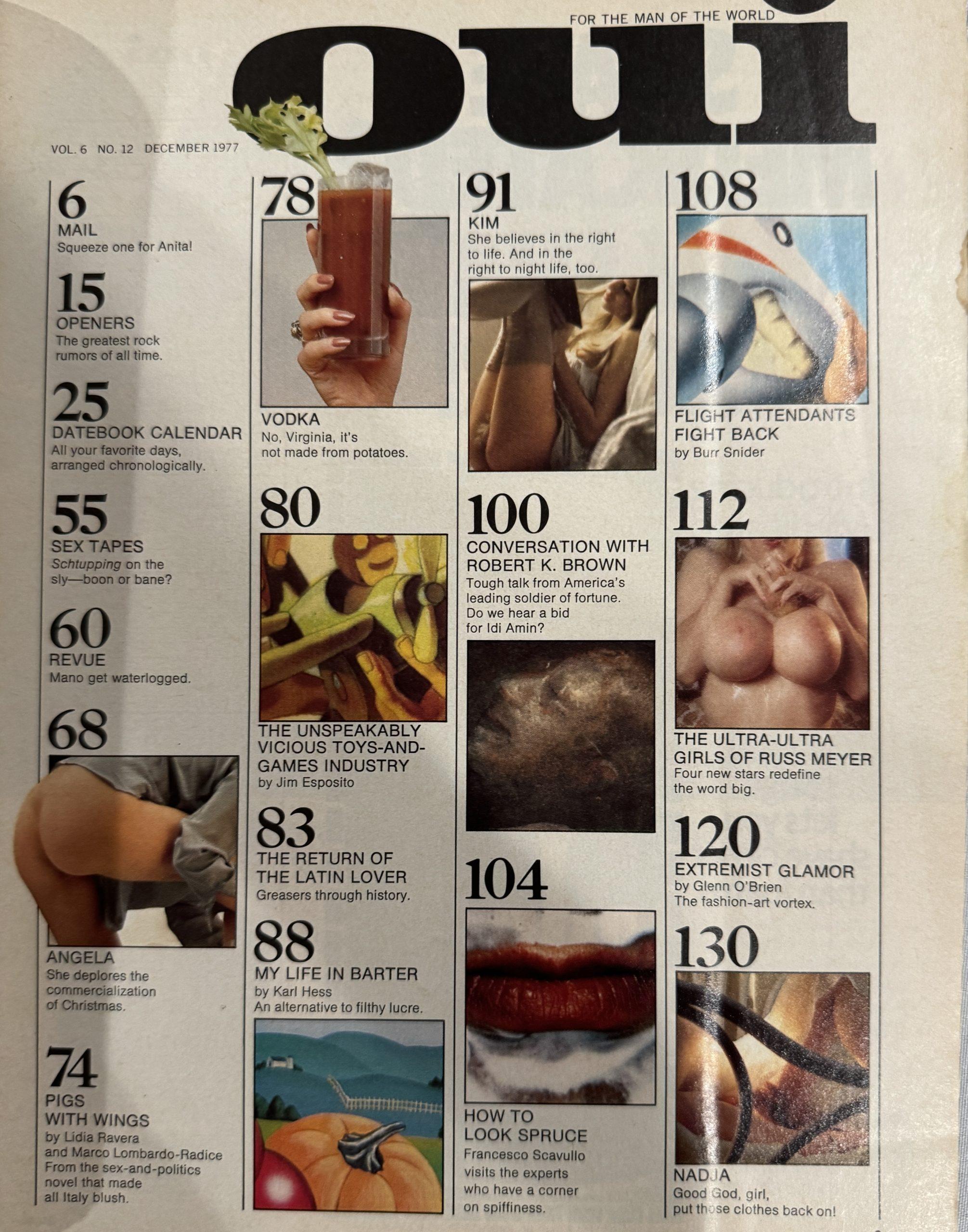 Oui December 1977 *CG Delia Whittaker* - Image 2