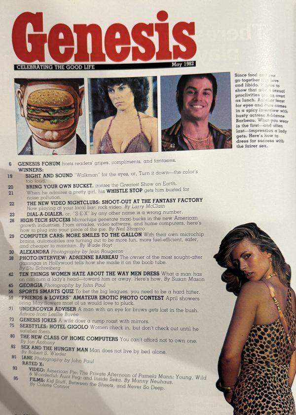 Genesis May 1982 *Adrienne Barbeau* - Image 2