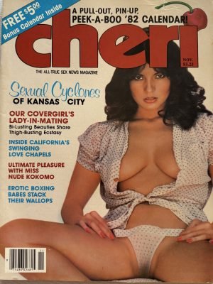 Cheri November 1981 *CG Bobbi* -FREE Pull-Out Pin-Up Peek A Boo 1982 Calendar, Never Removed-