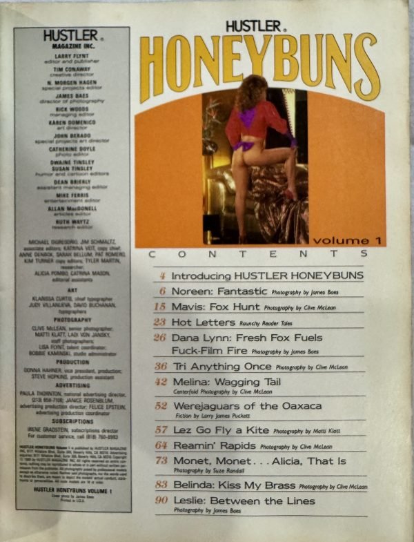 Honey Buns #1 1989 - Image 2