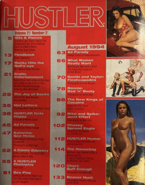 Hustler August 1994 *CG Cheri* - Image 2