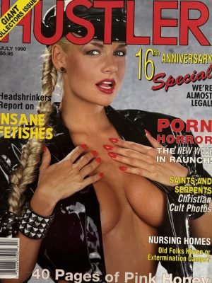 Hustler July 1990 16th Anniversary Issue *CG & CF Erika*