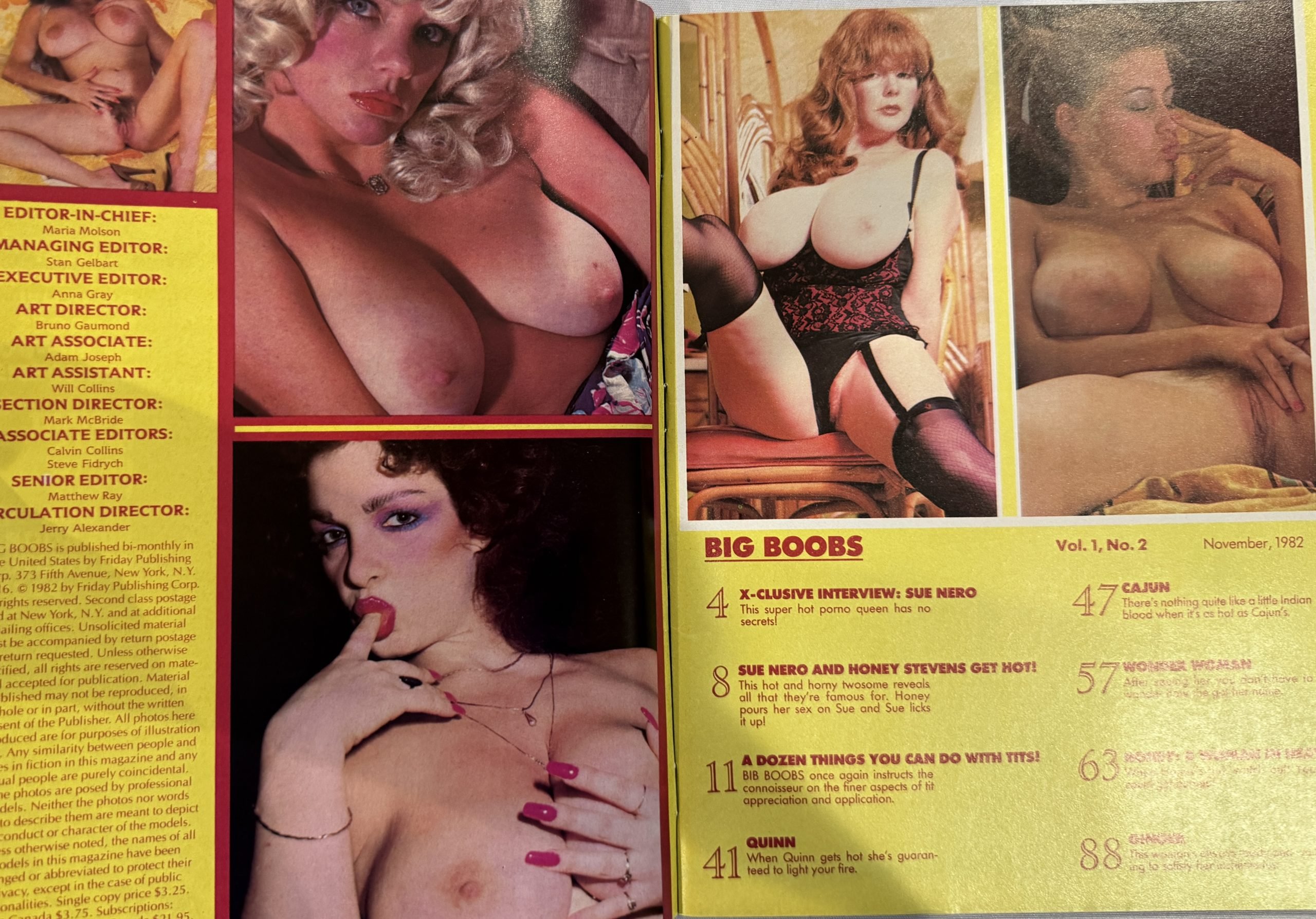 Big Boobs 1/2 November 1982 *Sue Nero & More!* - Image 2