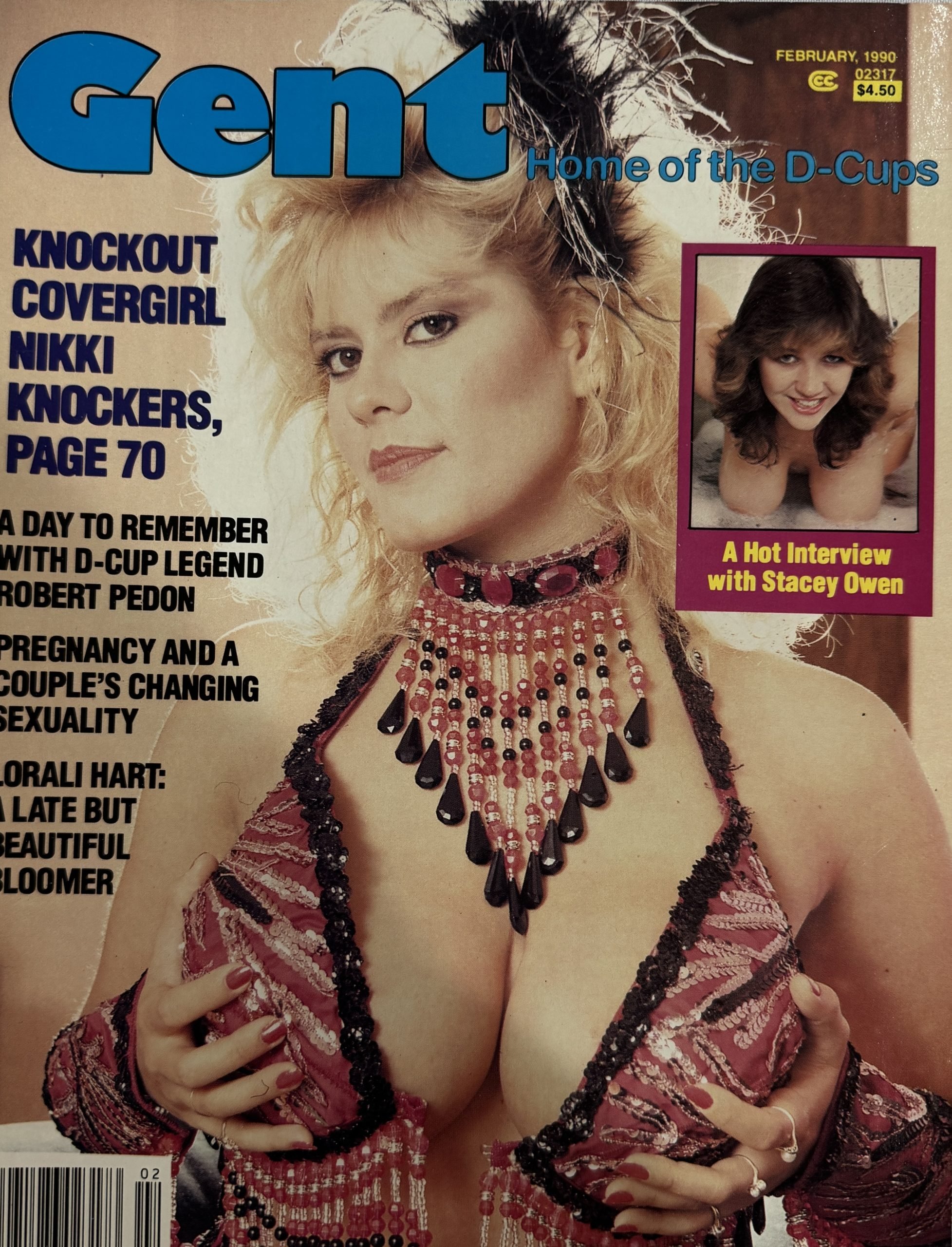 Gent February 1990 *CG Nikki Knockers, Stacey Owens, Roberta Pedon, Lorali Hart, & More!*