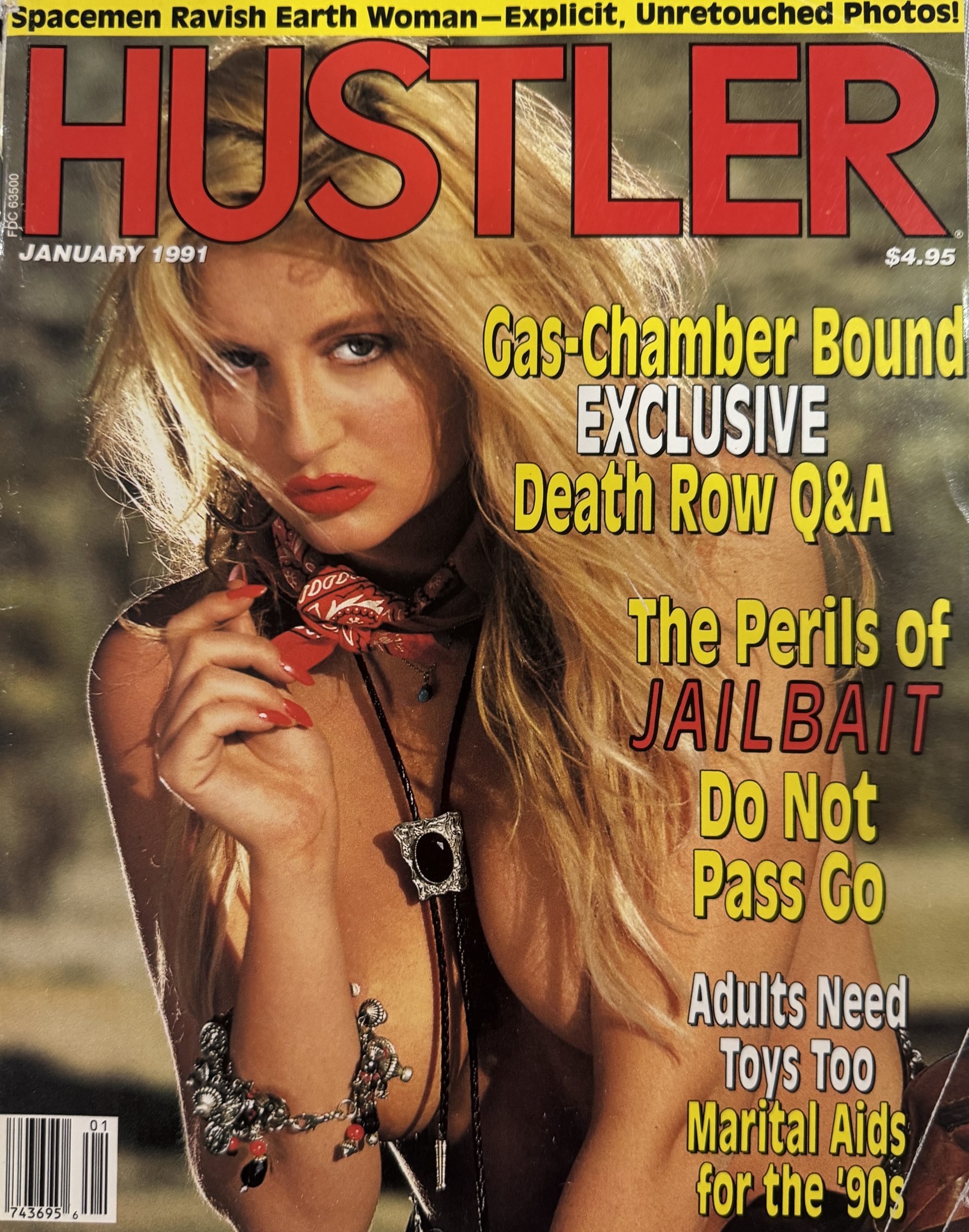 Hustler January 1991
