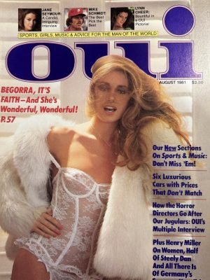 Oui August 1981 *CG & CF Faith, Jane Seymour, Lynn Cheer, & More!*