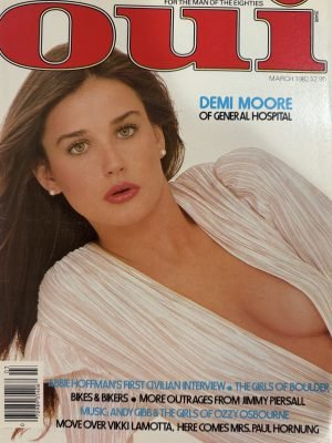 Oui March 1982 *CG Demi Moore of General Hospital*