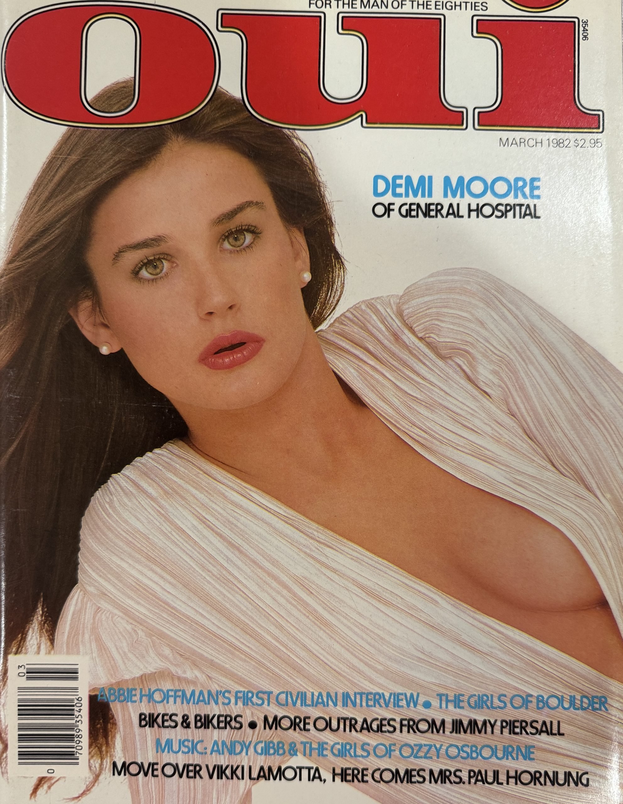 Oui March 1982 *CG Demi Moore of General Hospital*